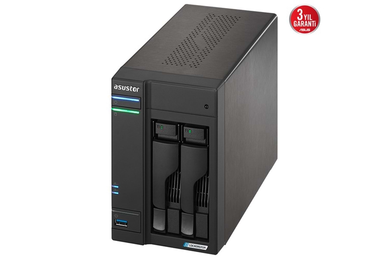 ASUSTOR AS6702T-4GB CELERON QC N5105 4GB RAM-2-diskli Nas Server (Disksiz)