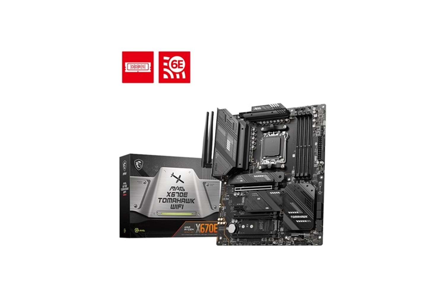 MSI MAG X670E TOMAHAWK WIFI-6E DDR5 PCIE 4.0 AM5 ATX