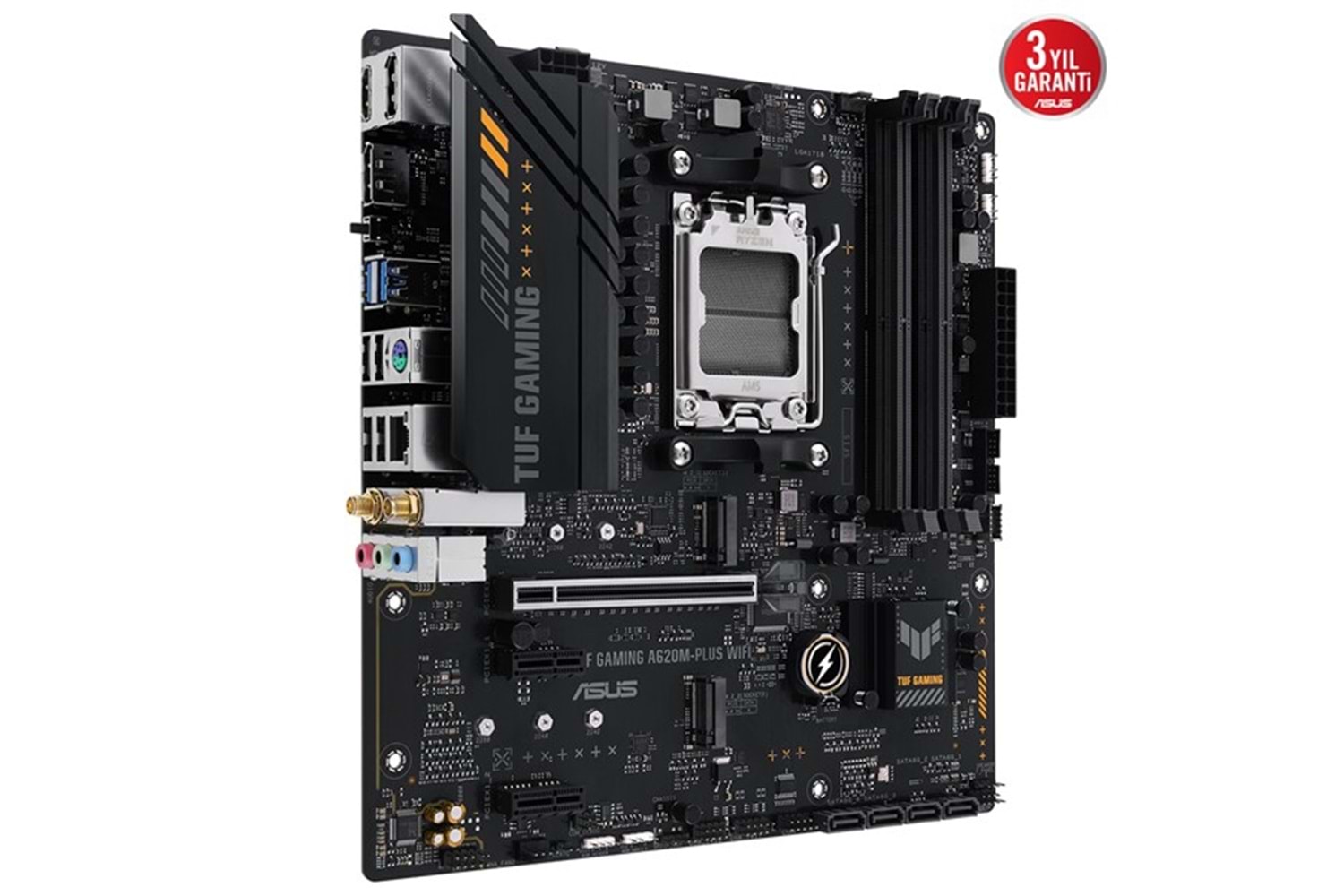 ASUS TUF A620M-PLUS GAMING WIFI-6 DDR5 HDMI-DP PCIE 4.0 AM5 mATX 