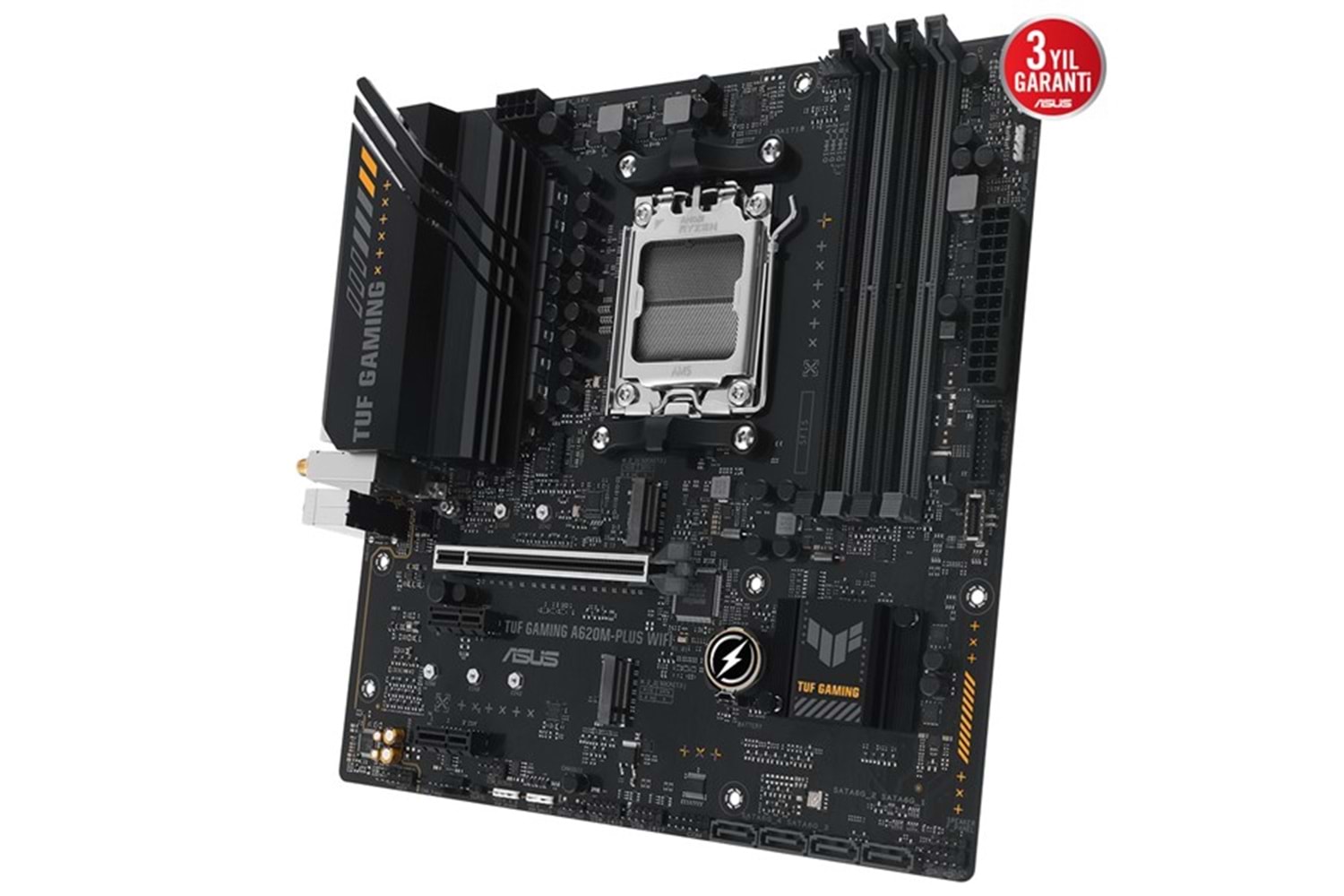 ASUS TUF A620M-PLUS GAMING WIFI-6 DDR5 HDMI-DP PCIE 4.0 AM5 mATX 