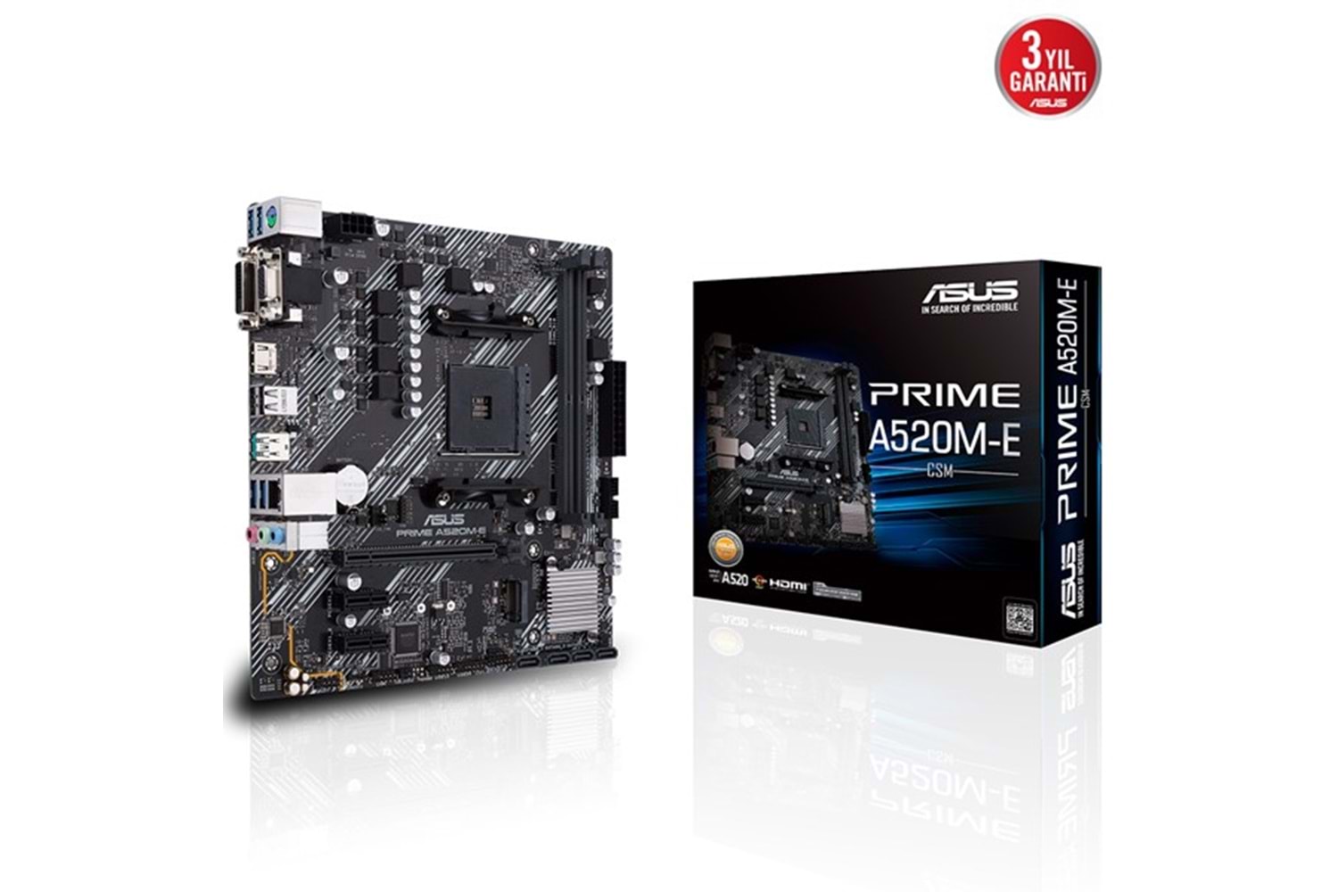 ASUS PRIME A520M-E CSM DDR4 HDMI-DP PCIE 4.0 AM4 mATX KURUMSAL ANAKART