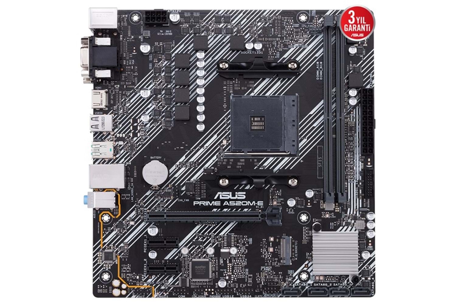 ASUS PRIME A520M-E CSM DDR4 HDMI-DP PCIE 4.0 AM4 mATX KURUMSAL ANAKART