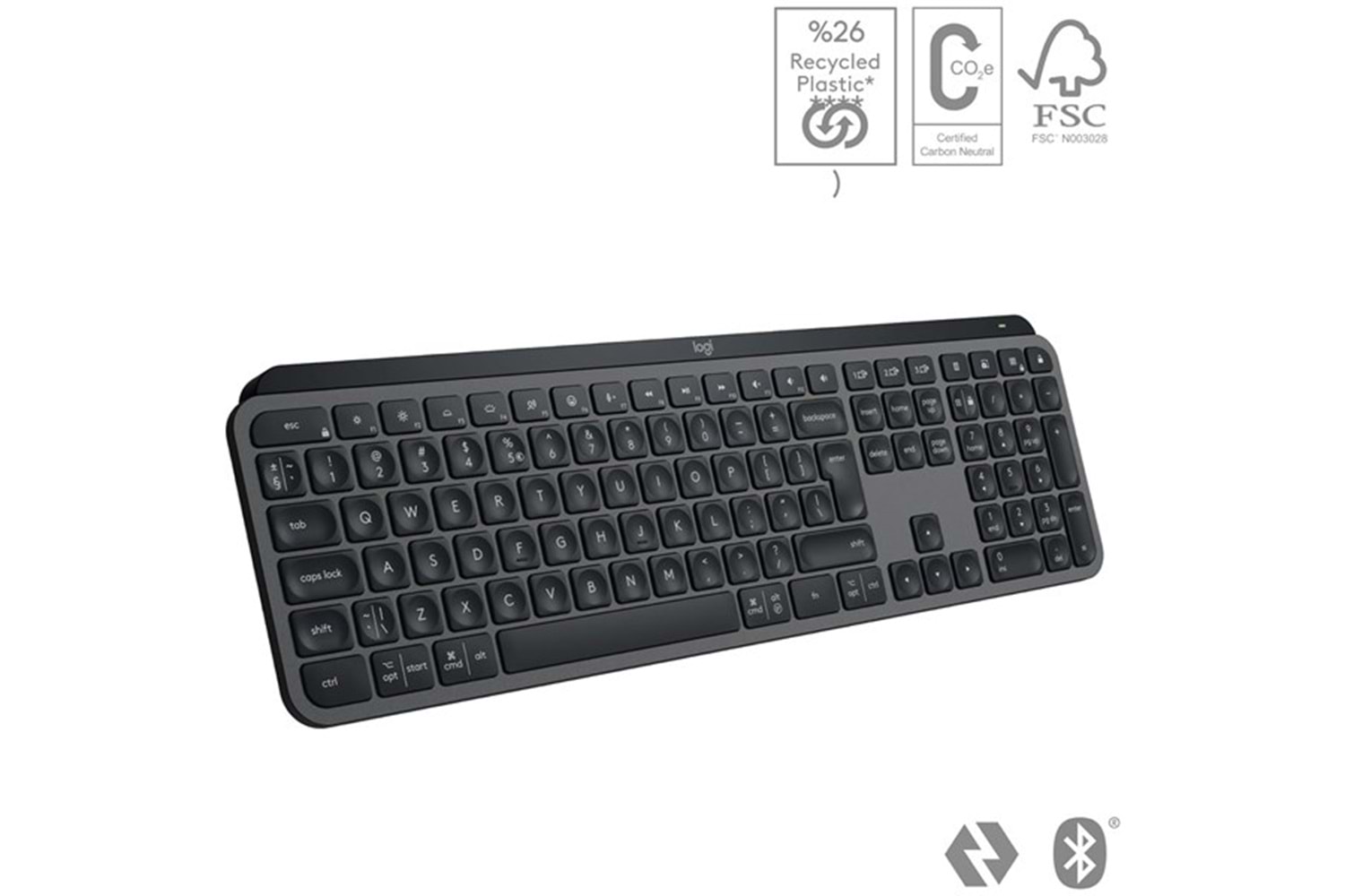 LOGITECH Mx Keys S Gelişmiş Kablosuz Klavye Siyah -920-011594