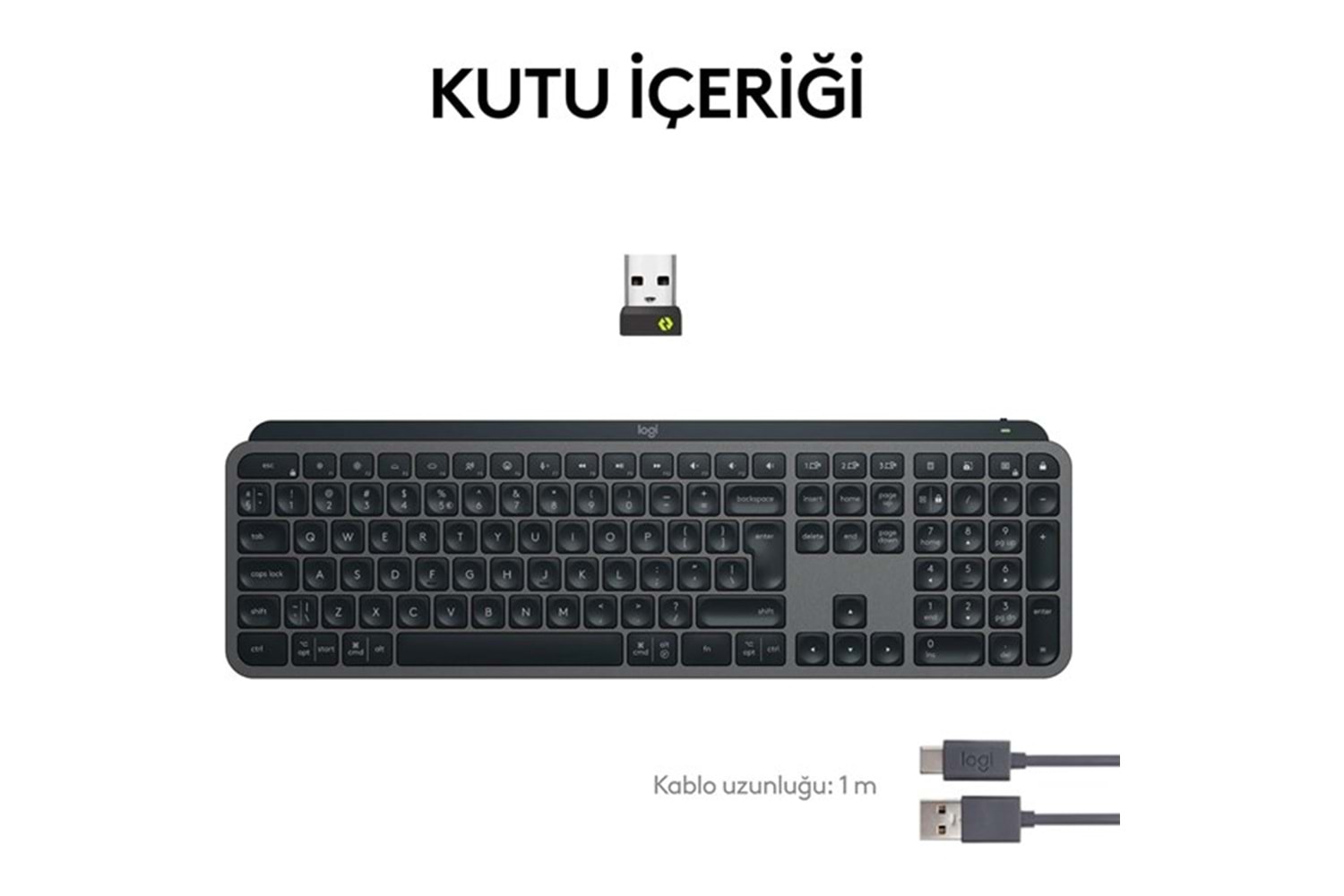 LOGITECH Mx Keys S Gelişmiş Kablosuz Klavye Siyah -920-011594