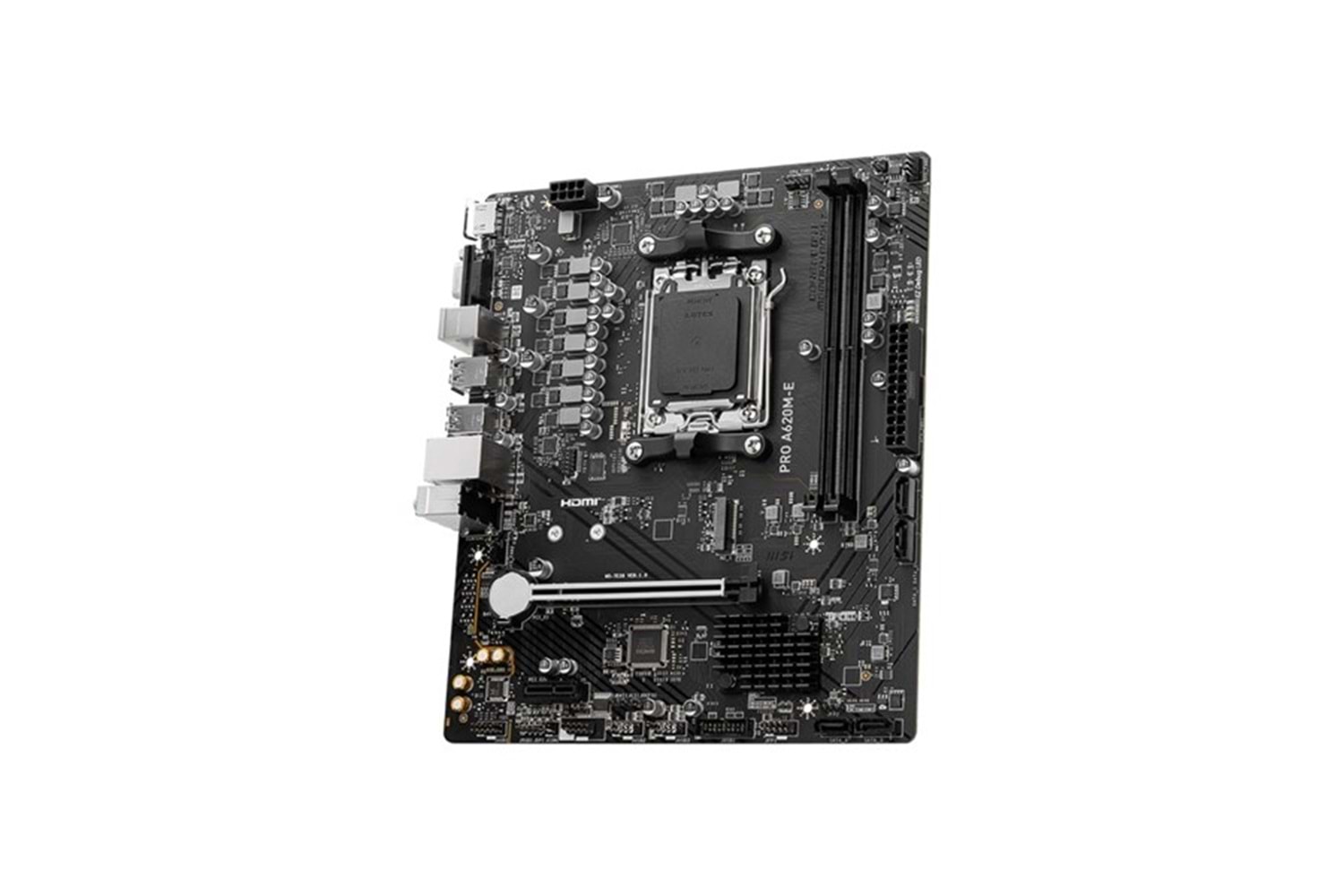 MSI PRO A620M-E DDR5 HDMI PCIe 16X v4.0 AM5 mATX