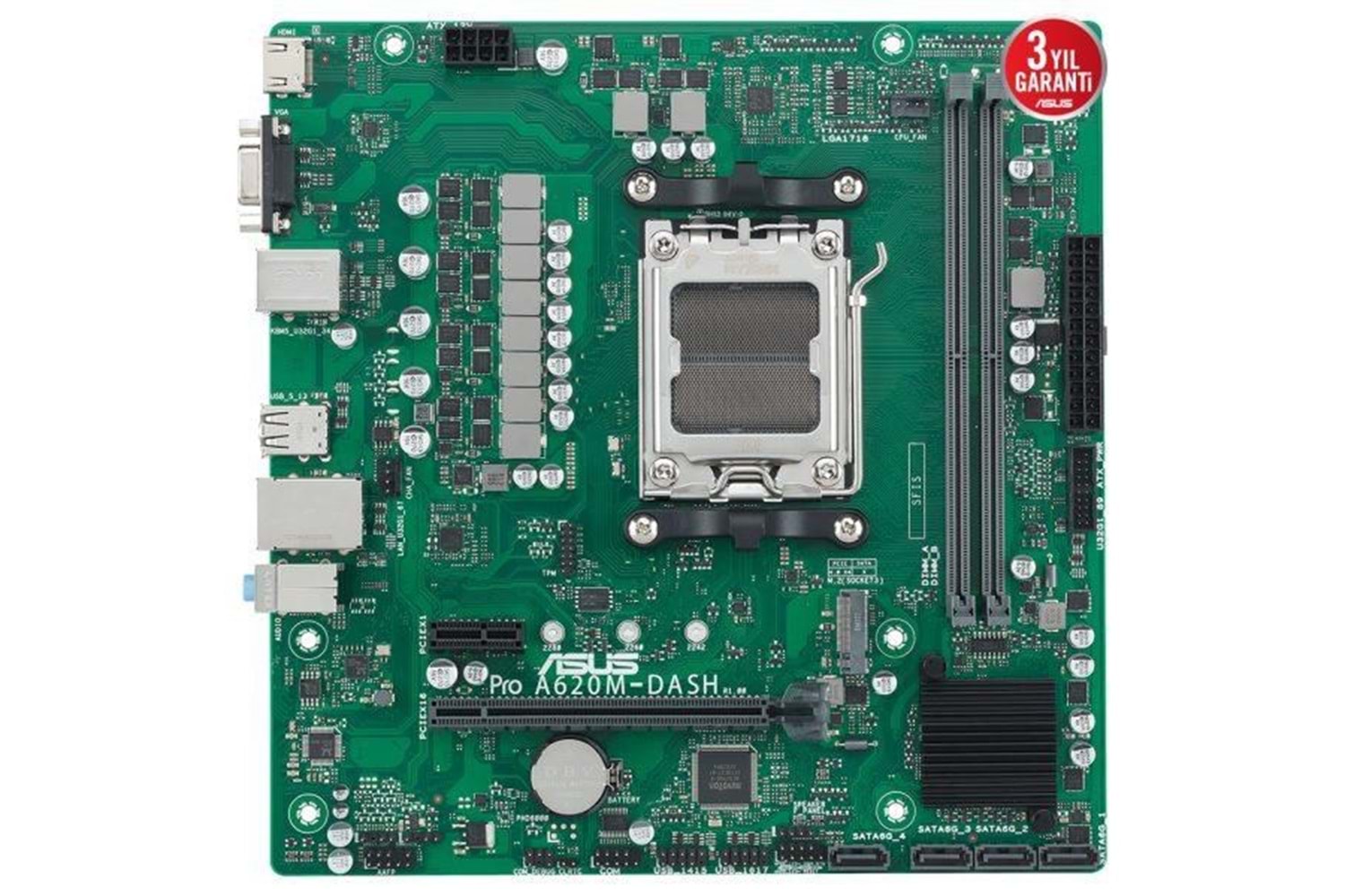 ASUS PRO A620M-DASH-CSM DDR5 HDMI PCIE 4.0 AM5 mATX