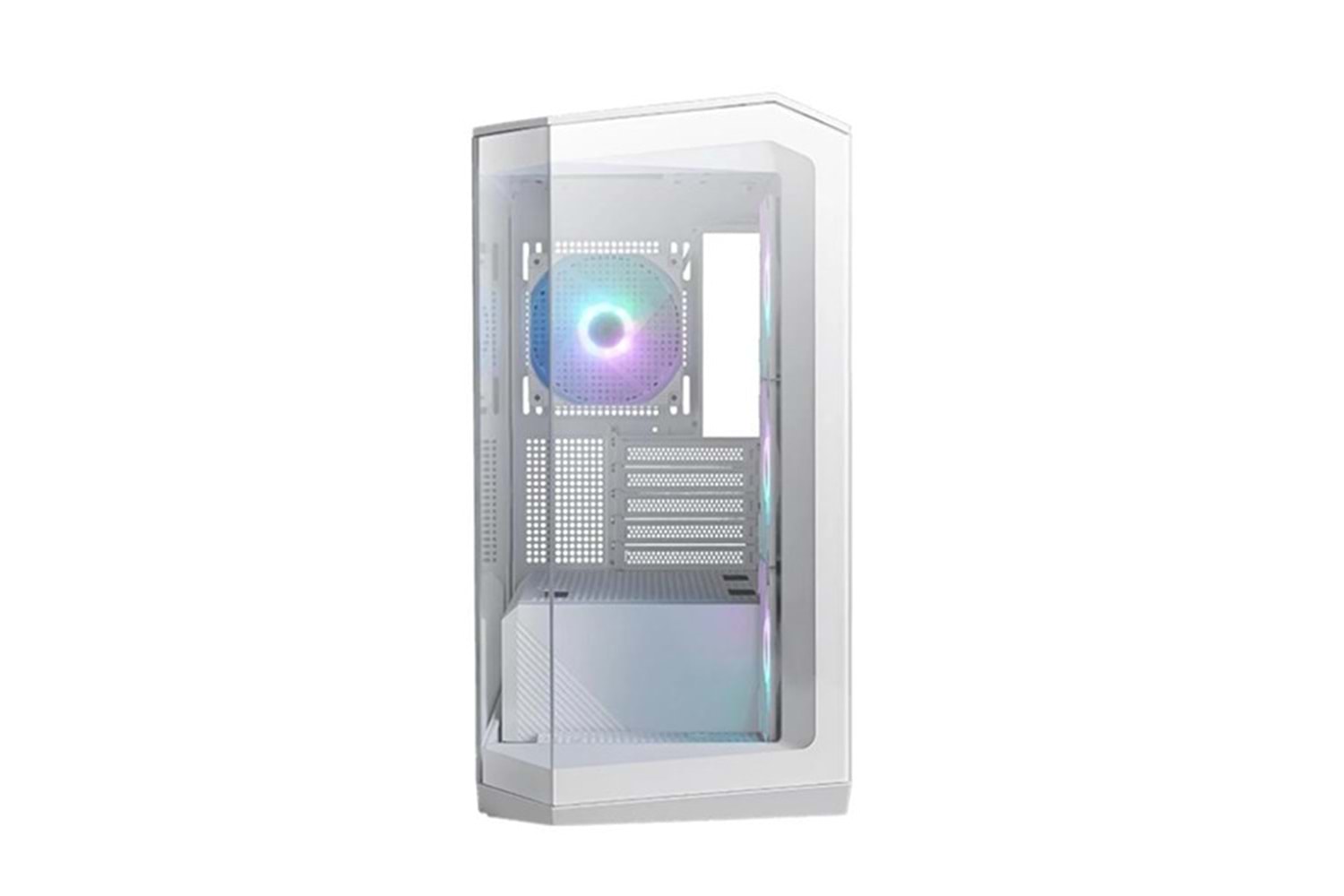 MSI MAG PANO M100R PZ 4-ARGB FANLI GAMING MICRO-TOWER PC KASASI BEYAZ