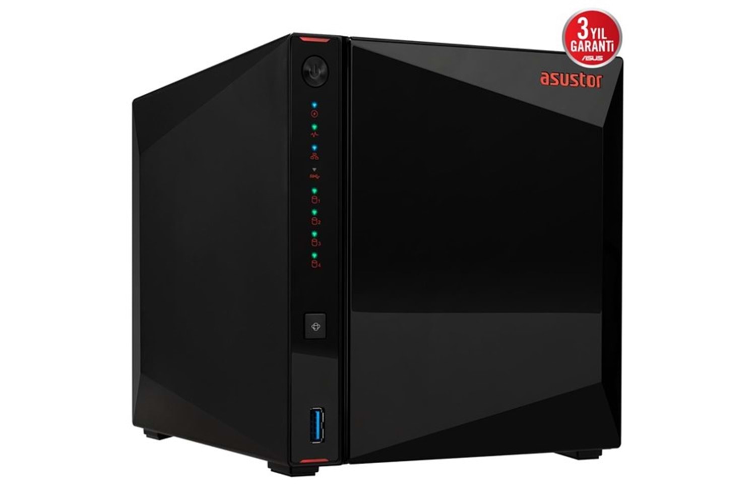 ASUSTOR AS5404T-4GB CELERON N5105-4GB RAM-2-diskli Nas Sunucu (Disksiz)