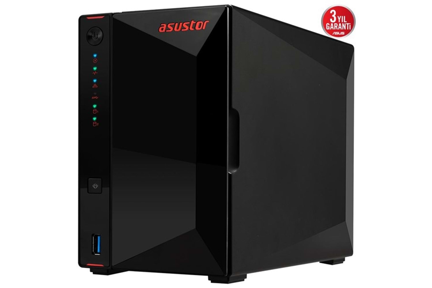 ASUSTOR AS5402T-4GB CELERON N5105-4GB RAM-2-diskli Nas Sunucu (Disksiz)