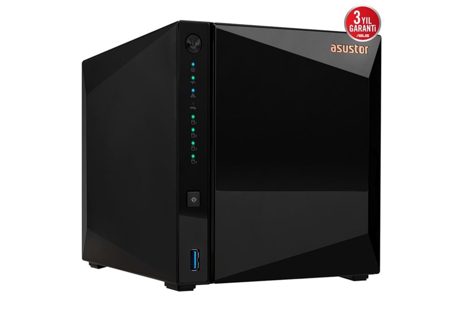 ASUSTOR AS3304T V2 REALTEK QC-2GB RAM-4-diskli NAS SUNUCU (disksiz)