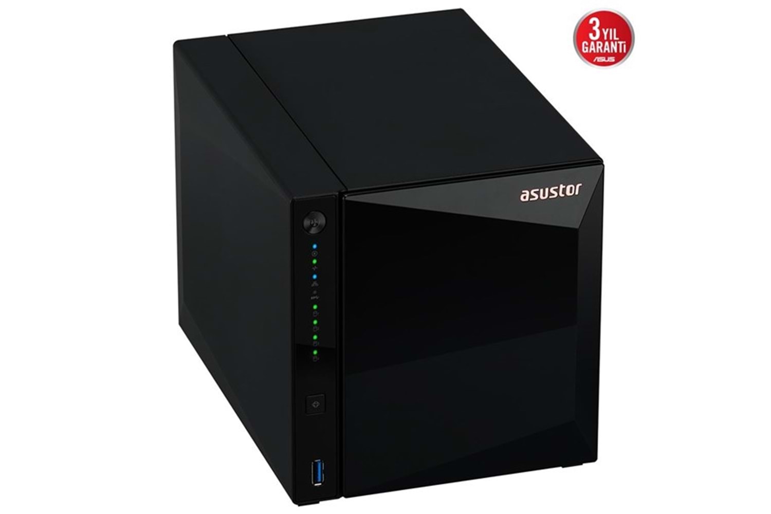 ASUSTOR AS3304T V2 REALTEK QC-2GB RAM-4-diskli NAS SUNUCU (disksiz)