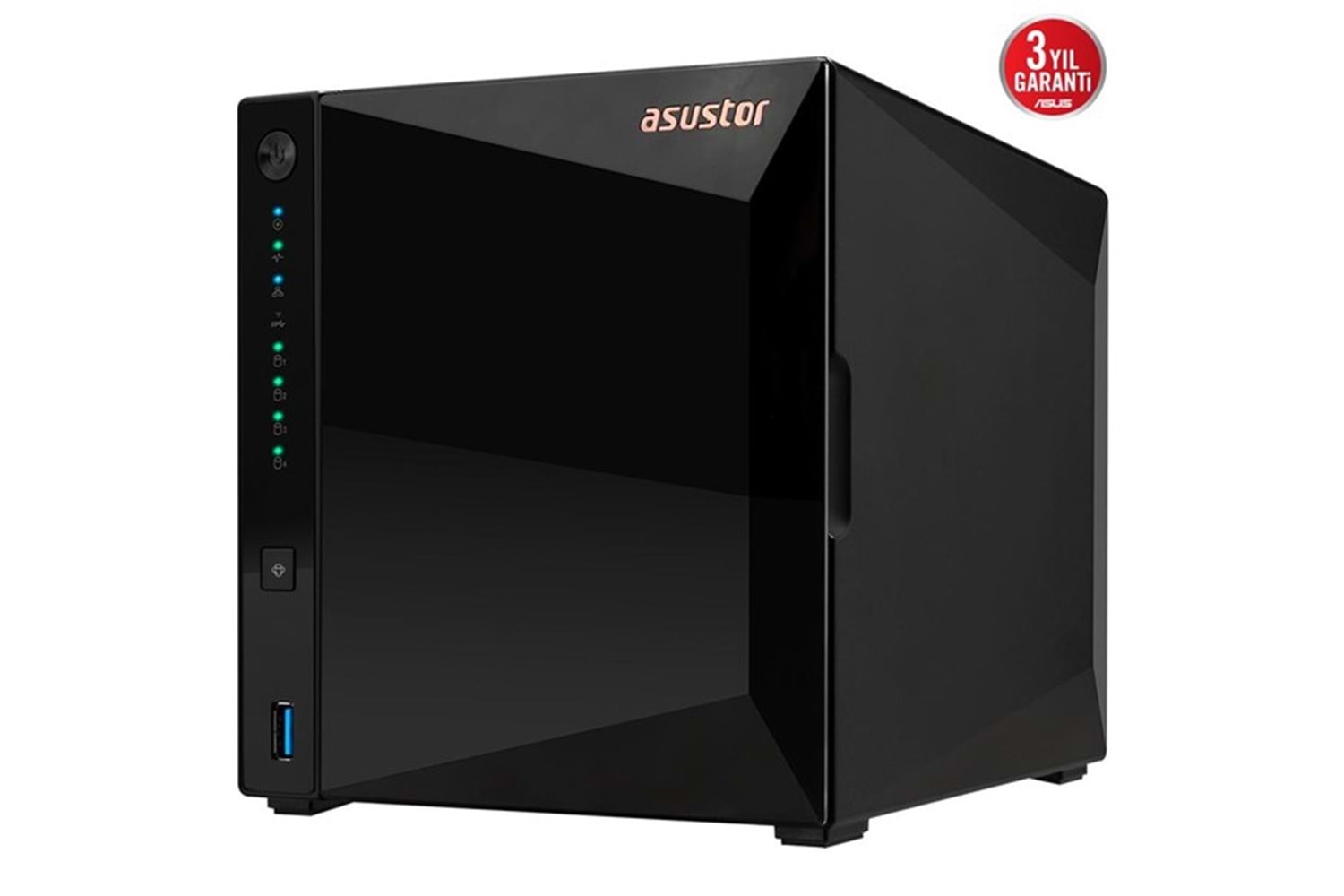 ASUSTOR AS3304T V2 REALTEK QC-2GB RAM-4-diskli NAS SUNUCU (disksiz)