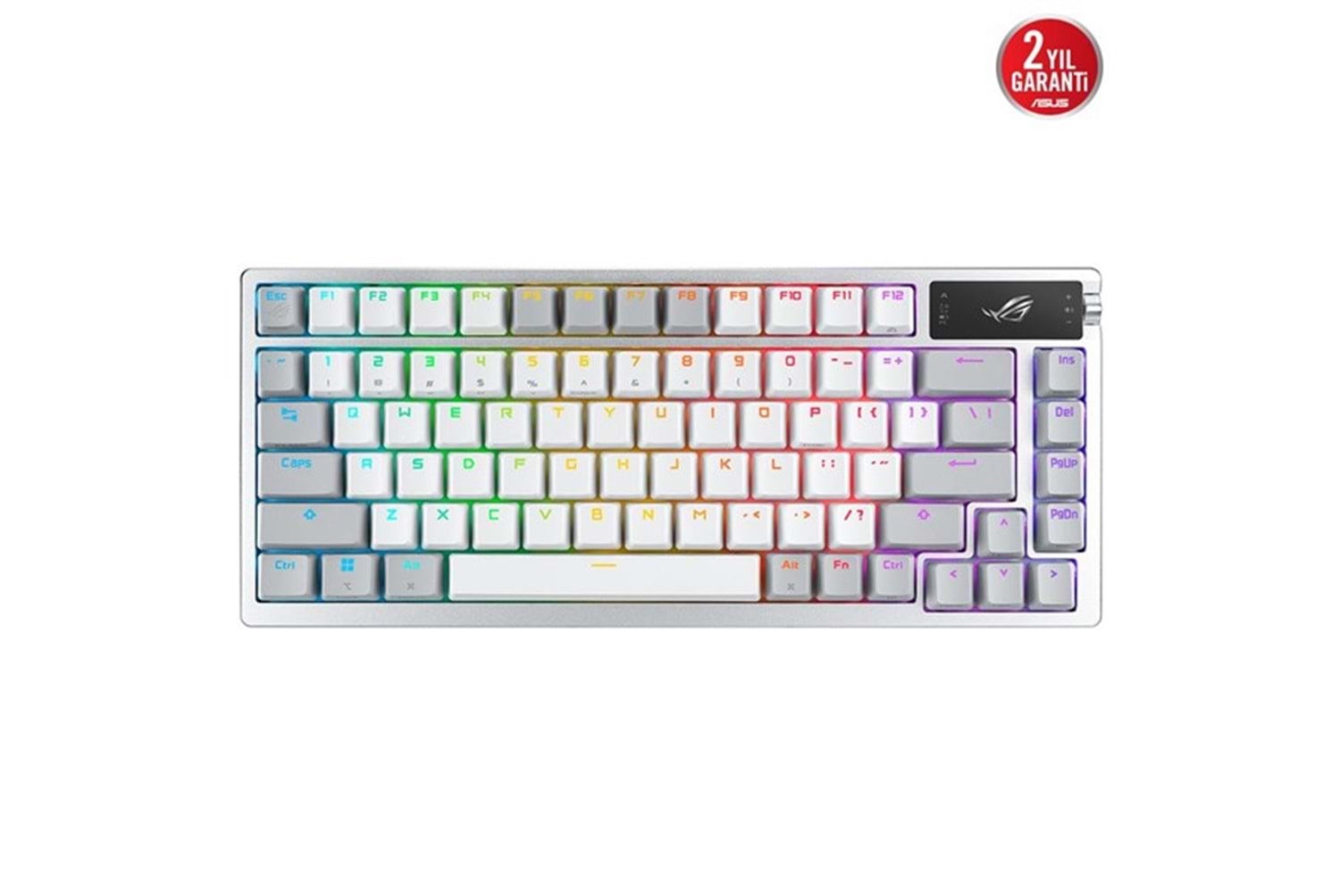 ASUS ROG Azoth ROG NX Snow Switch RGB Kablosuz Türkçe Mekanik Beyaz Gaming Klavye
