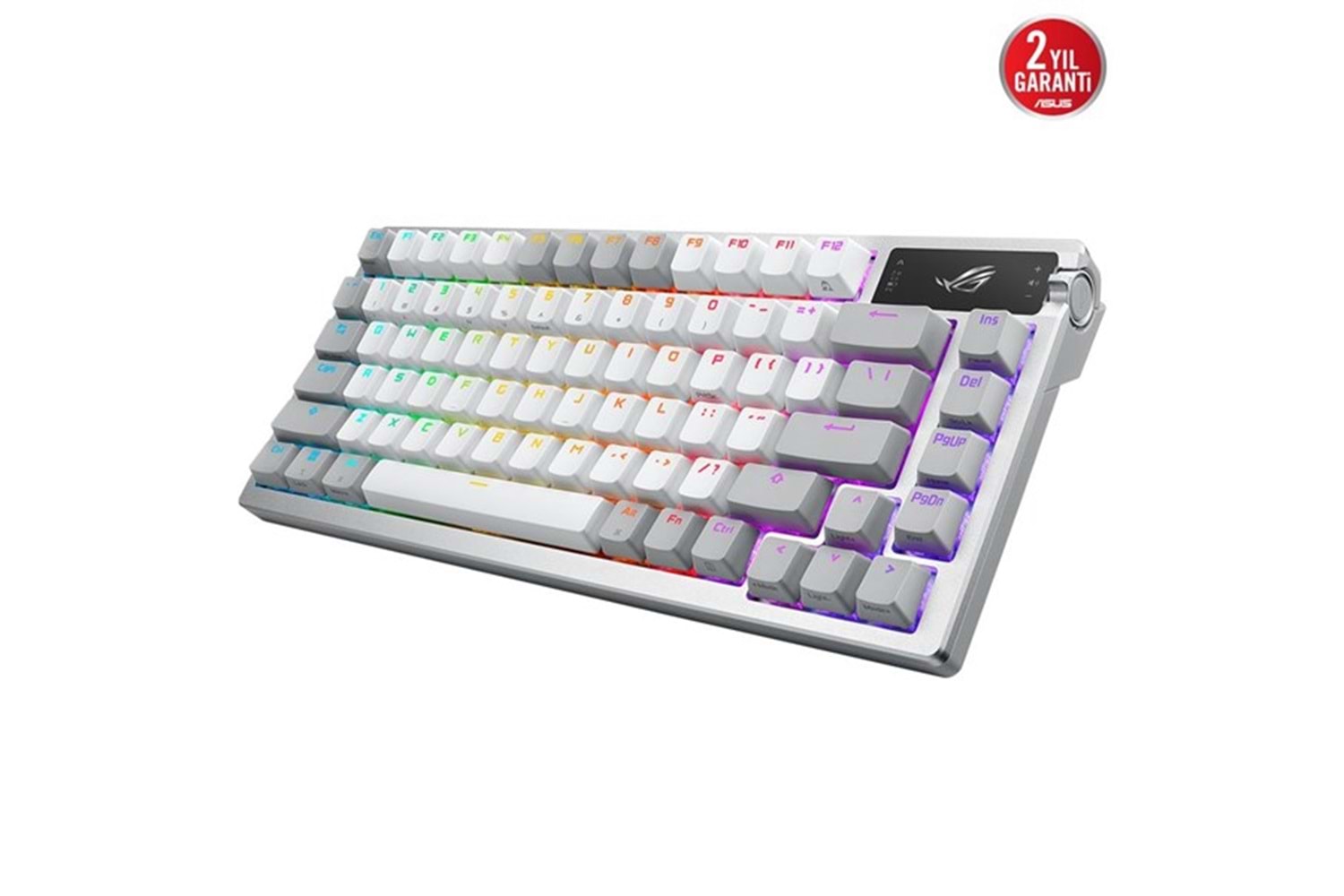 ASUS ROG Azoth ROG NX Snow Switch RGB Kablosuz Türkçe Mekanik Beyaz Gaming Klavye