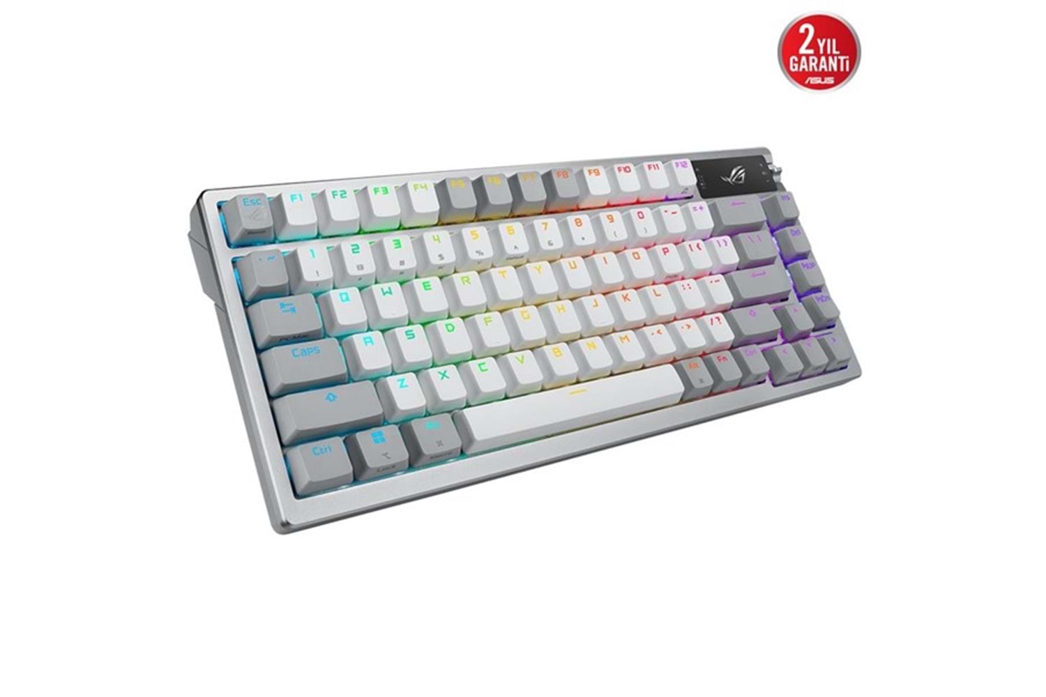 ASUS ROG Azoth ROG NX Snow Switch RGB Kablosuz Türkçe Mekanik Beyaz Gaming Klavye