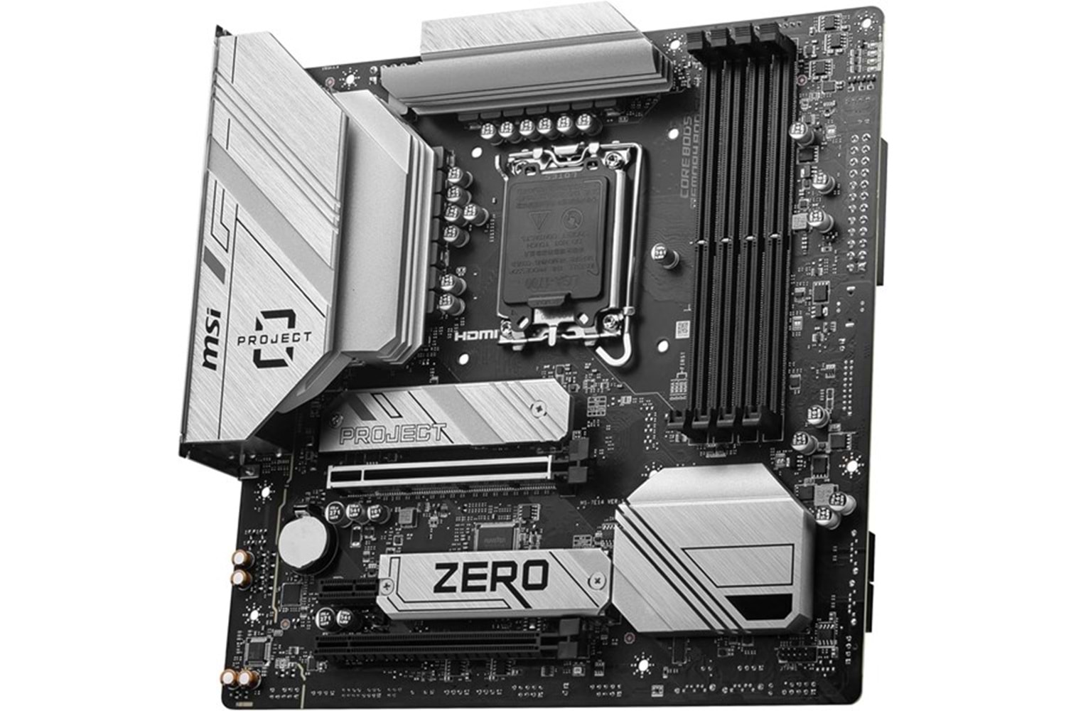MSI B760M PROJECT ZERO WIFI-6E DDR5 HDMI-DP PCIE 4.0 1700P MATX