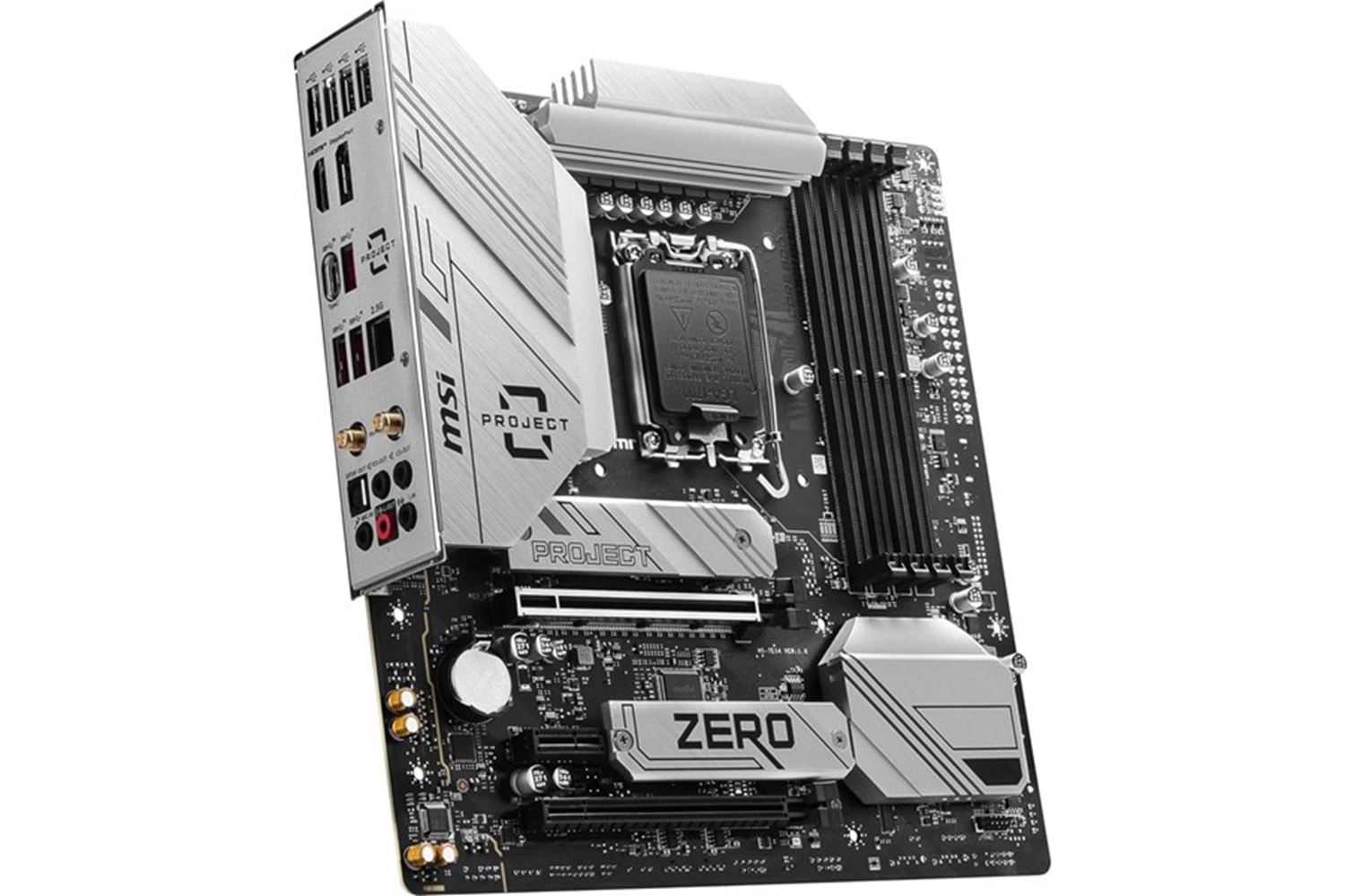 MSI B760M PROJECT ZERO WIFI-6E DDR5 HDMI-DP PCIE 4.0 1700P MATX