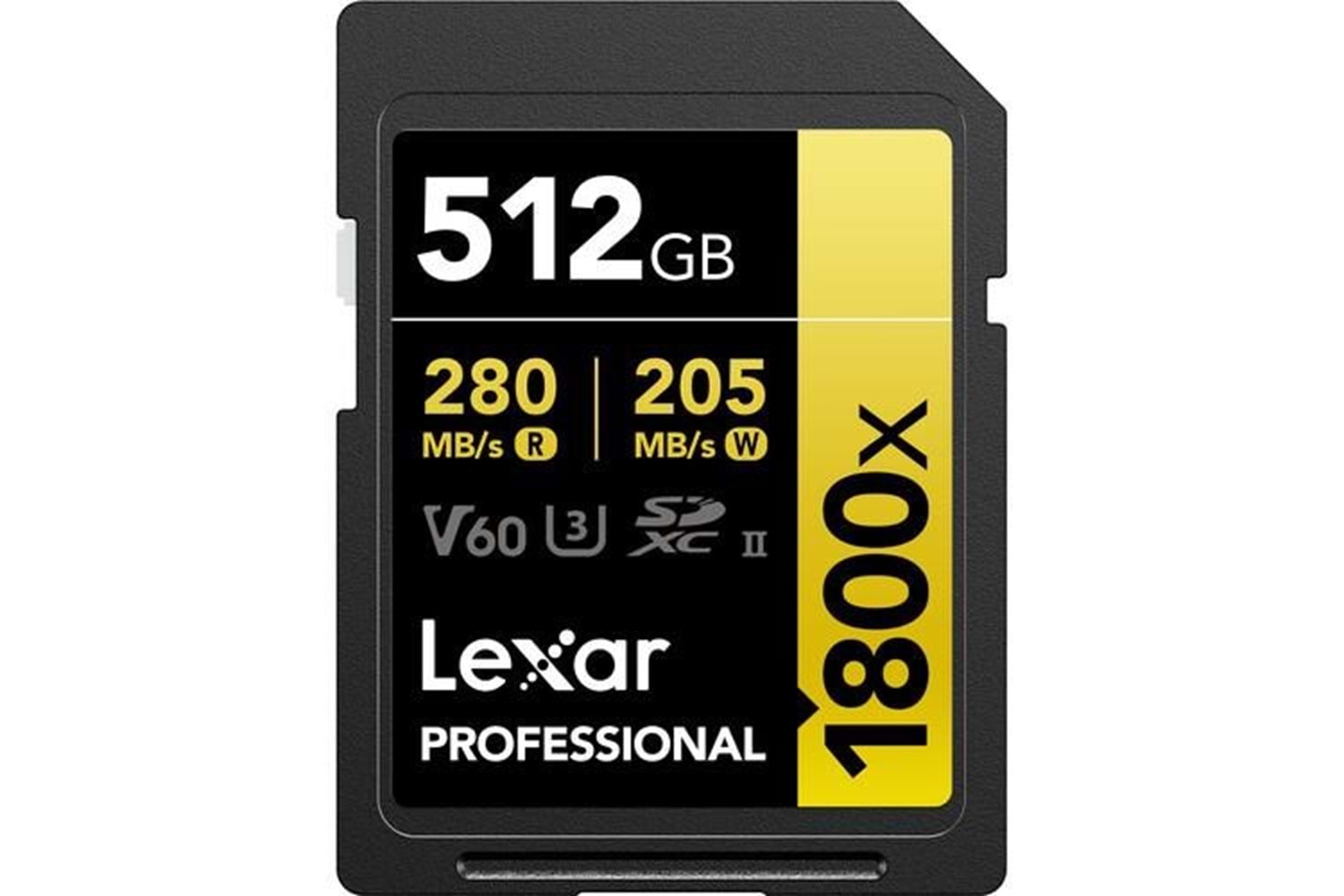 LEXAR 512GB PROFESSIONAL 1800X LSD1800512G-BNNNG SDHC HAFIZA KARTI