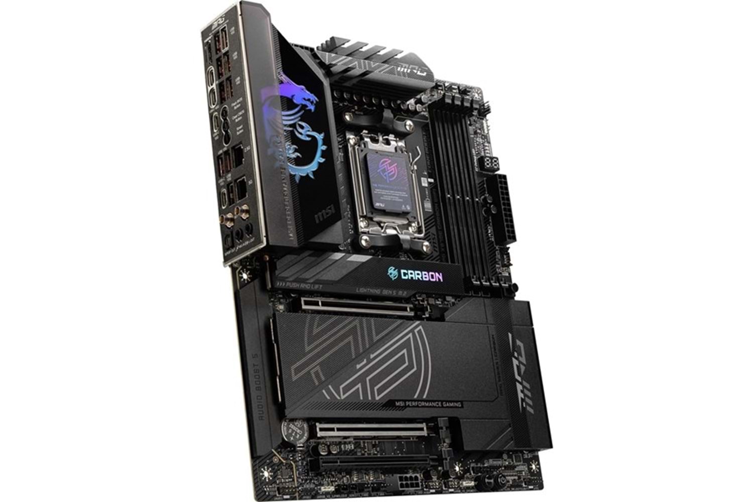 MSI MPG X870E CARBON WIFI-7 DDR5 HDMI DP PCIe 16X v5.0 AM5 ATX