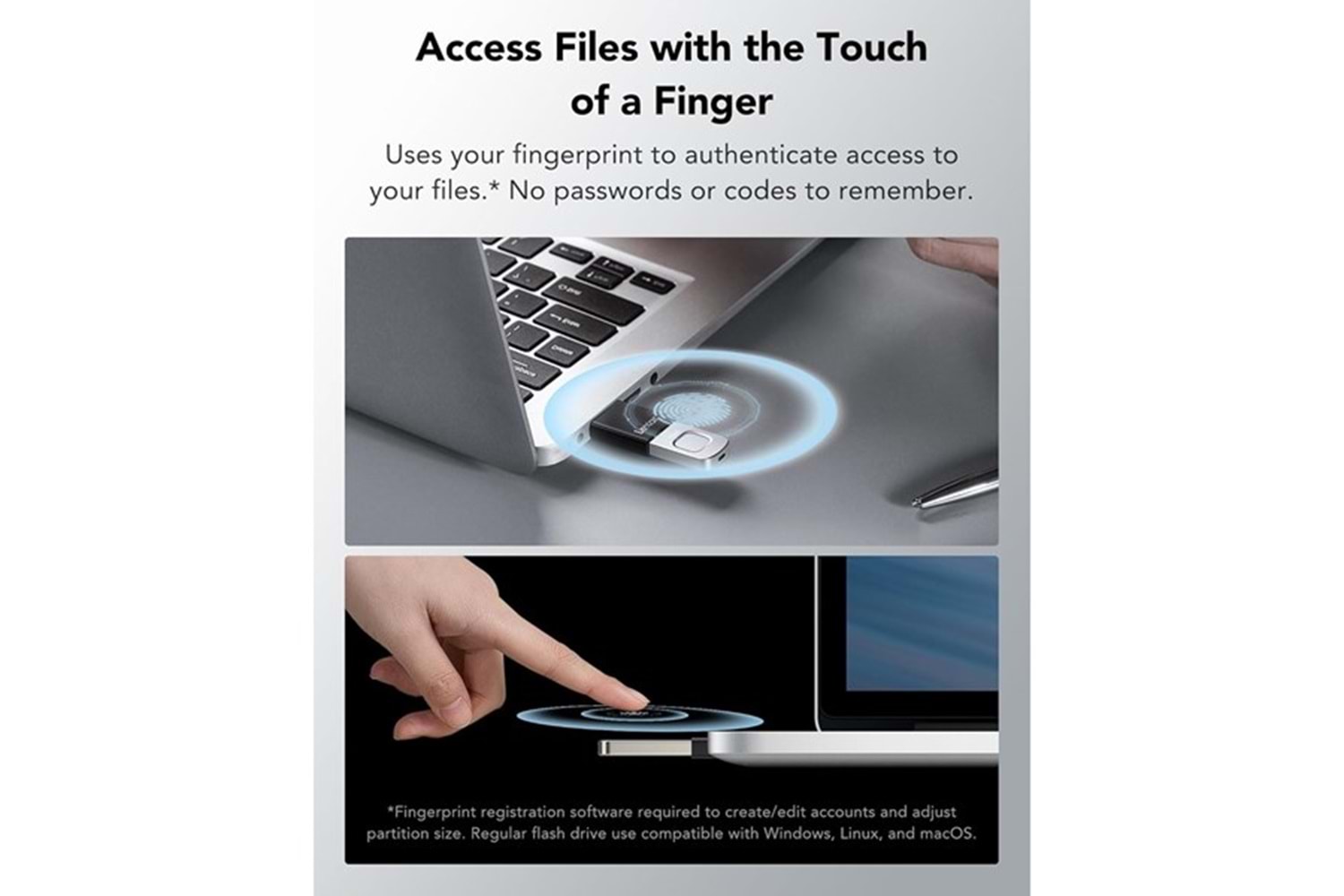 LEXAR 256GB JUMP DRIVE FINGERPRINT F35 PRO LJDF35P256G-RNBNG USB 3.2 BELLEK