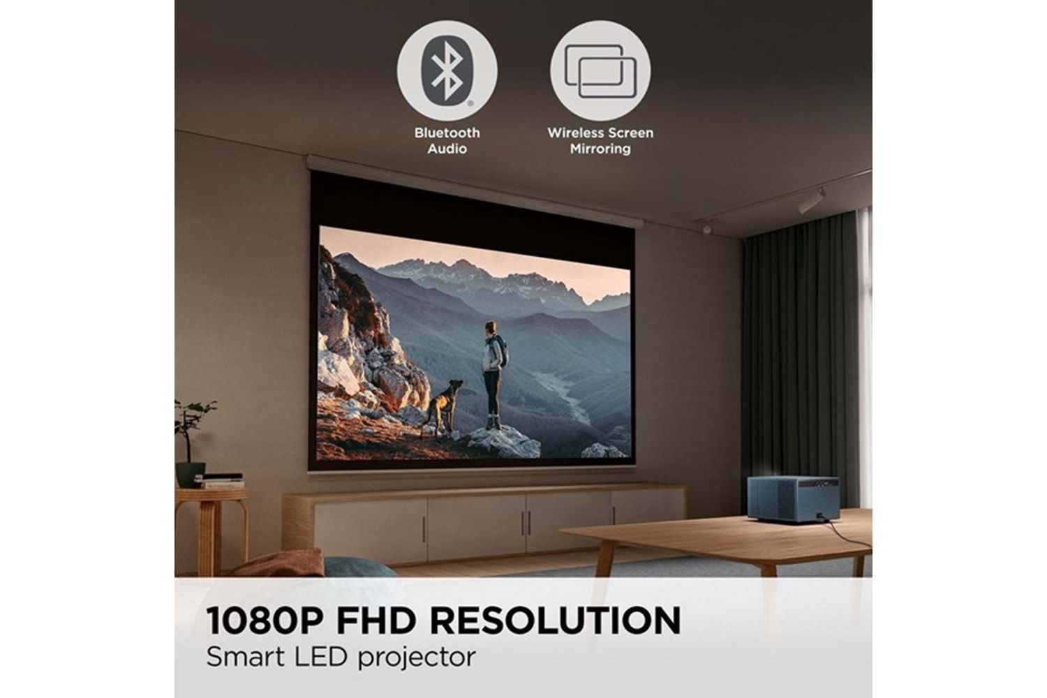 WIEWSONIC 630ansilümen LX60HD 1920X1080 Kablosuz LED Projeksiyon