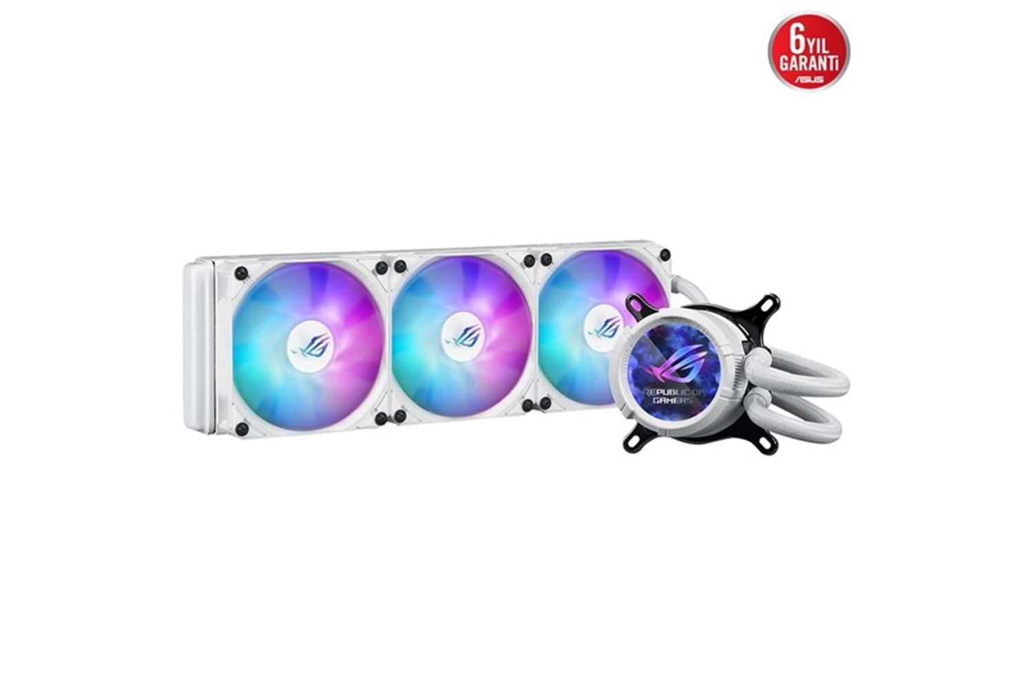 ASUS 360MM ROG STRIX III 360 ARGB AM5-1700P SIVI SOĞUTMALI İŞLEMCİ FANI BEYAZ