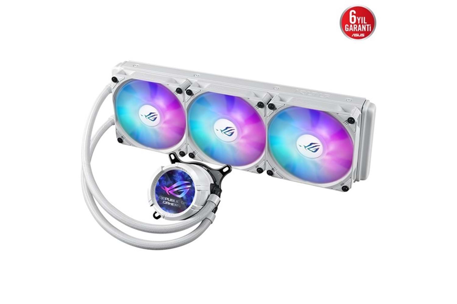 ASUS 360MM ROG STRIX III 360 ARGB AM5-1700P SIVI SOĞUTMALI İŞLEMCİ FANI BEYAZ