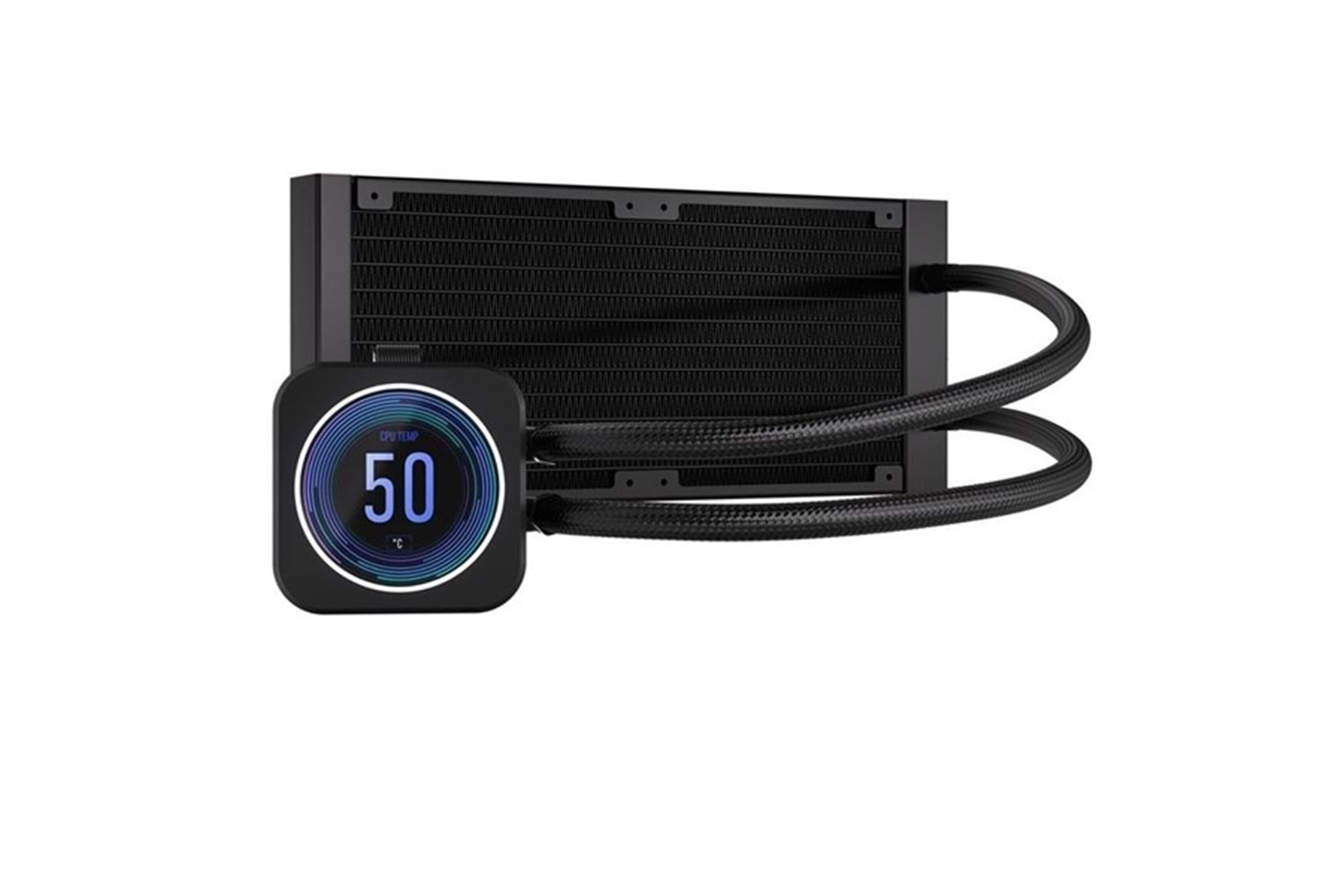 CORSAIR 240MM H100I ELITE LCD XT CW-9060074-WW RGB LCD EKRANLI AM5-1851P SIVI SOĞUTMALI İŞLEMCİ FANI