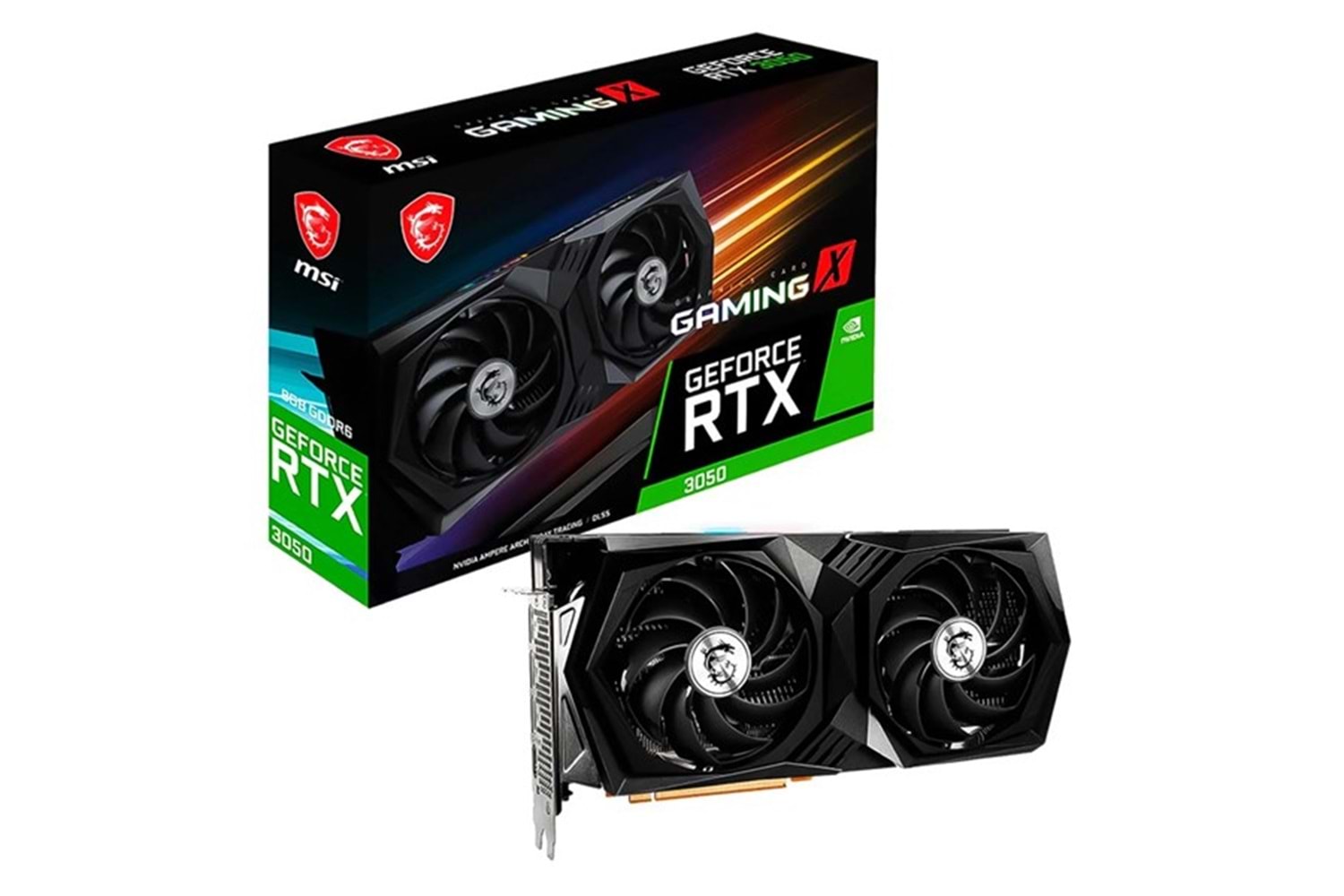MSI 6GB RTX3050 GAMING X GDDR6 96bit HDMI-DP PCIE 4.0