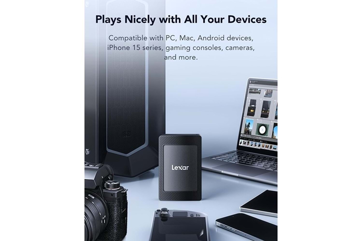 LEXAR 1TB SL500 PORTABLE SSD LSL500X001T-RNBNU USB 3.2 SSD HARİCİ DİSK