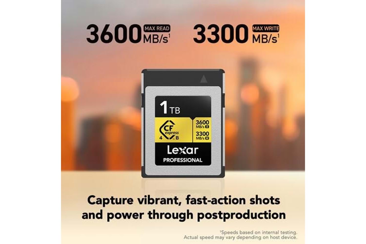 LEXAR 1TB PROFESSIONAL GOLD LCXEXP4001T- RNENG CFEXPRESS 4.0 TYPE-B KART