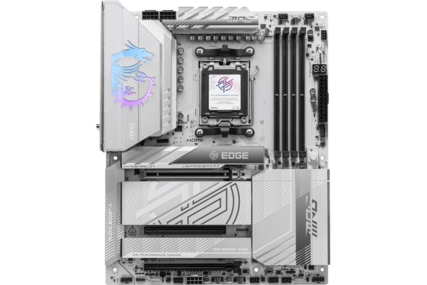 MSI MPG X870e EDGE TI WIFI7 DDR5 RGB HDMI-DP USBC PCIE 5.0 AM5 ATX