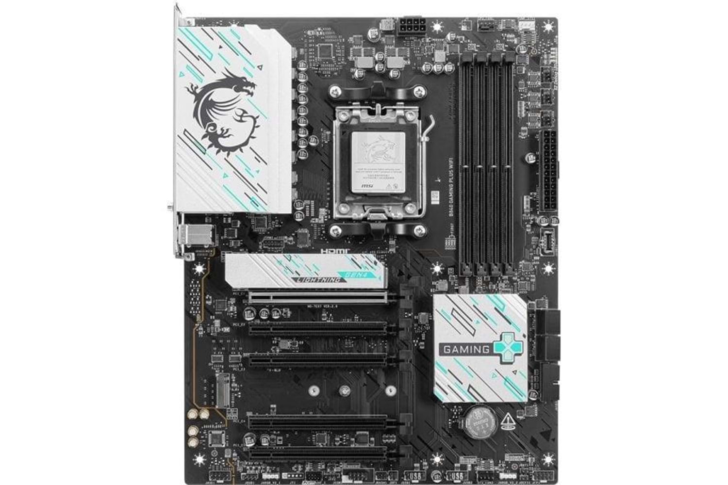 MSI B840 GAMING PLUS WIFI7 DDR5 HDMI USBC PCIE 4.0 AM5 ATX
