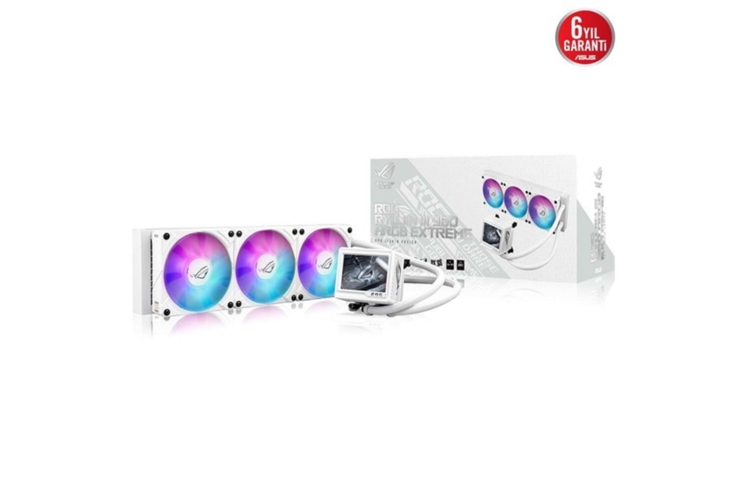 ASUS 360MM ROG RYUJIN III 360 ARGB EXTREME WHITE AM5-1851P SIVI SOĞUTMALI İŞLEMCİ FANI BEYAZ