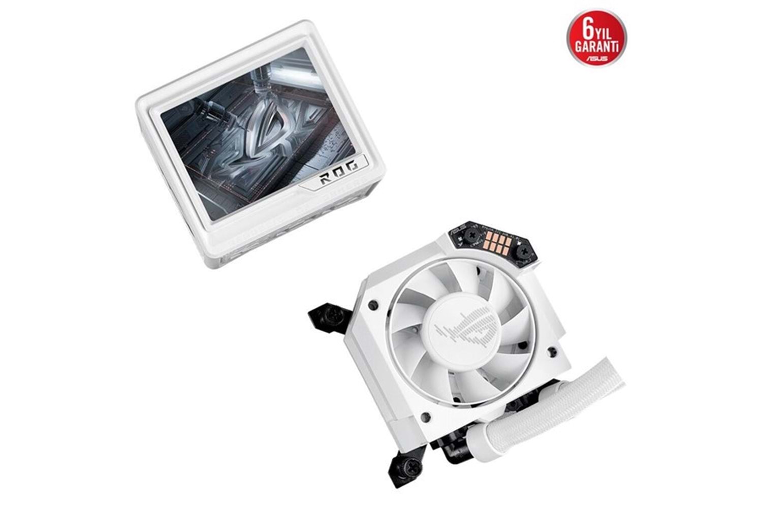 ASUS 360MM ROG RYUJIN III 360 ARGB EXTREME WHITE AM5-1851P SIVI SOĞUTMALI İŞLEMCİ FANI BEYAZ
