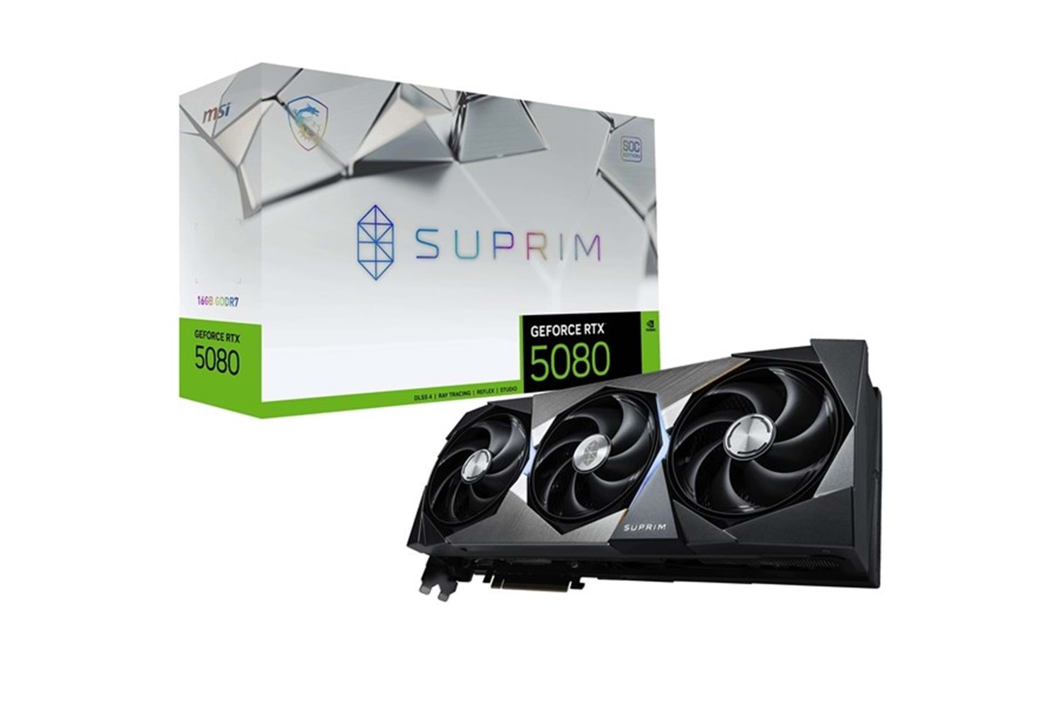 MSI RTX5080 16GB SUPRIM SOC GDDR7 256BİT HDMI DP PCIe 5.0