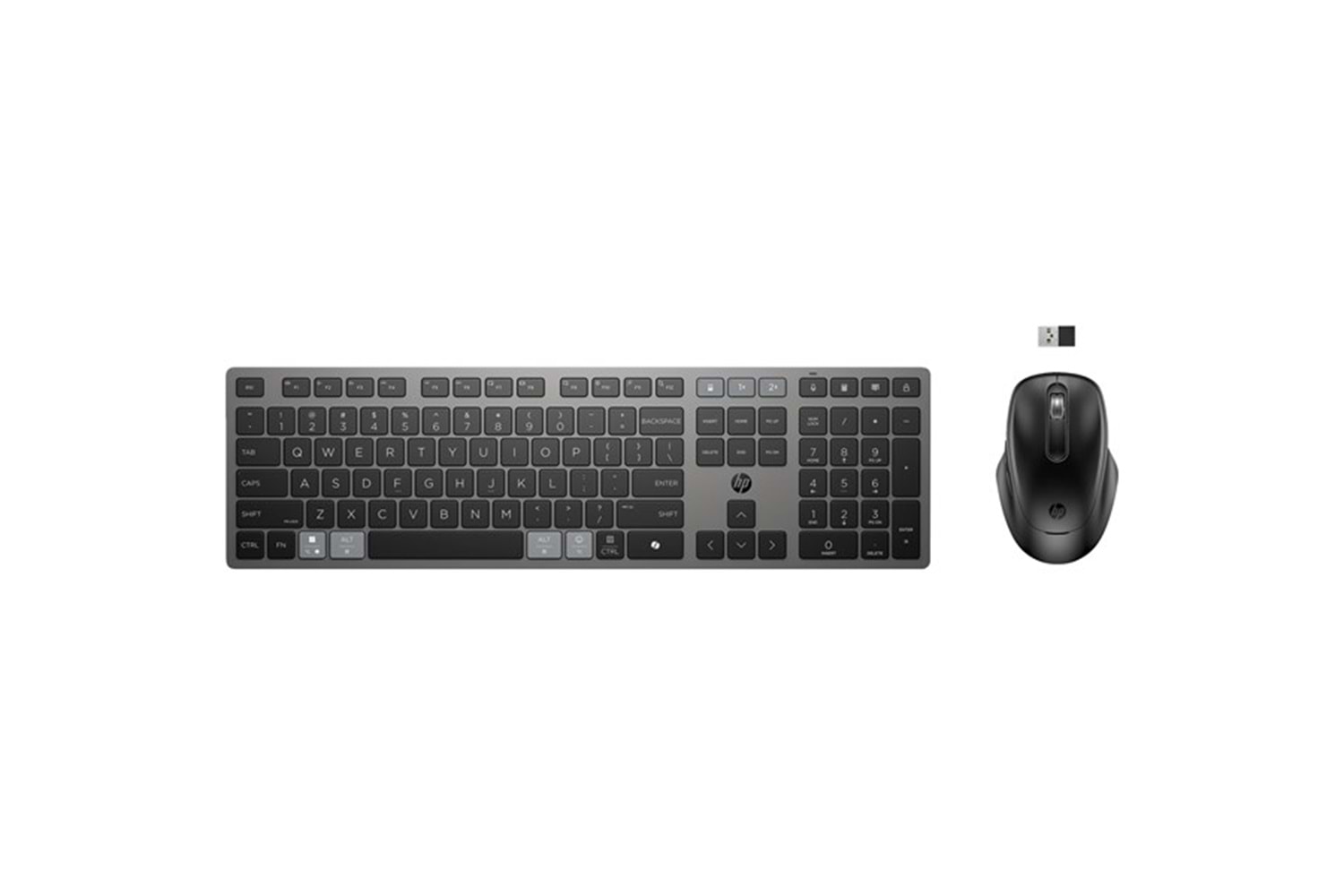HP 725 9T5B0UT Çoklu Cihaz Bağlantılı Şarj Edilebilir Kablosuz Klavye-Mouse