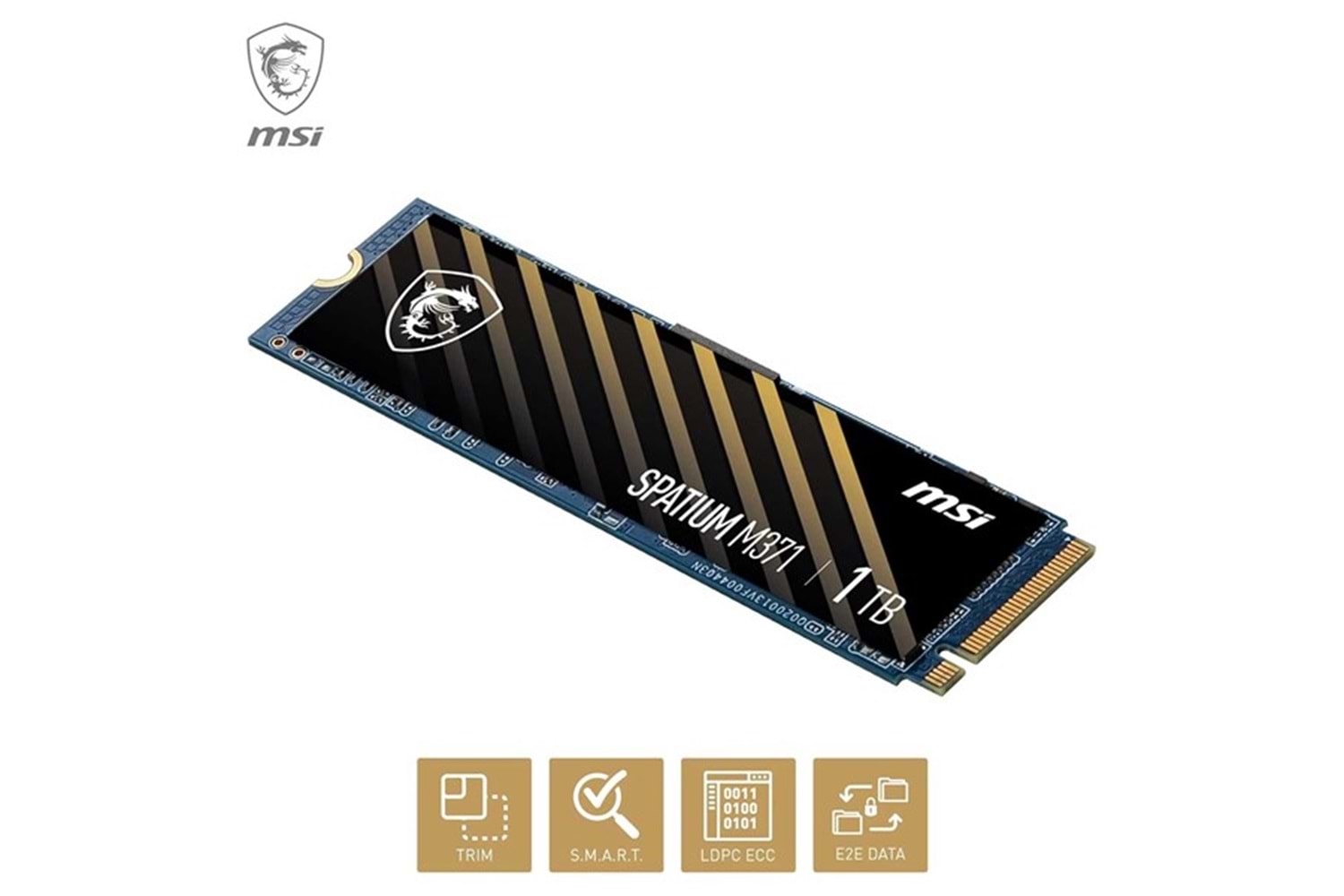 MSI 1TB SPATIUM M371 2350-1700MB/s M2 NVME GEN3 DİSK
