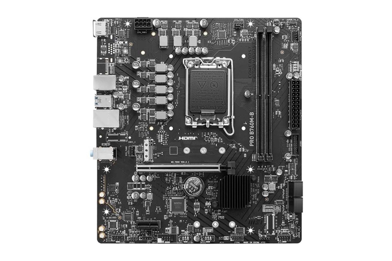 MSI PRO B760M-B DDR4 HDMI DP PCIE 4.0 1700p mATX