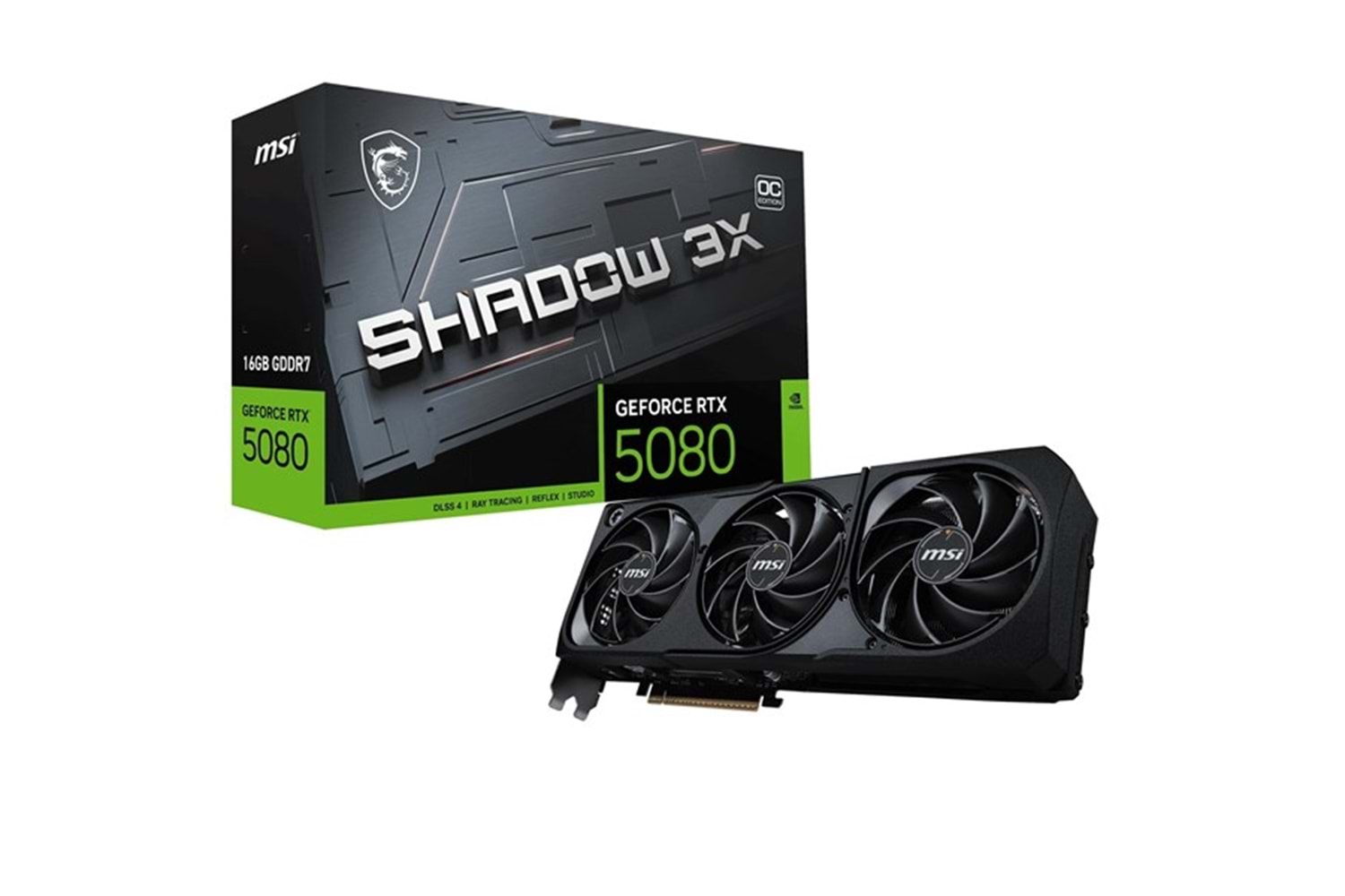 MSI RTX5080 16GB SHADOW 3X OC 16G GDDR7 256bit HDMI DP PCIe 5.0