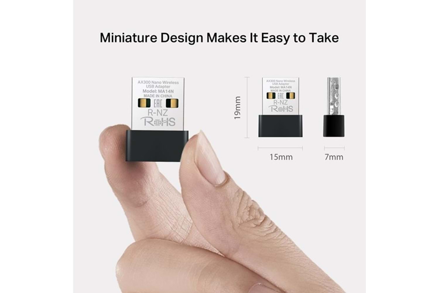 MERCUSYS MA14N AX300 WIFI6 Nano Kablosuz USB Adaptör