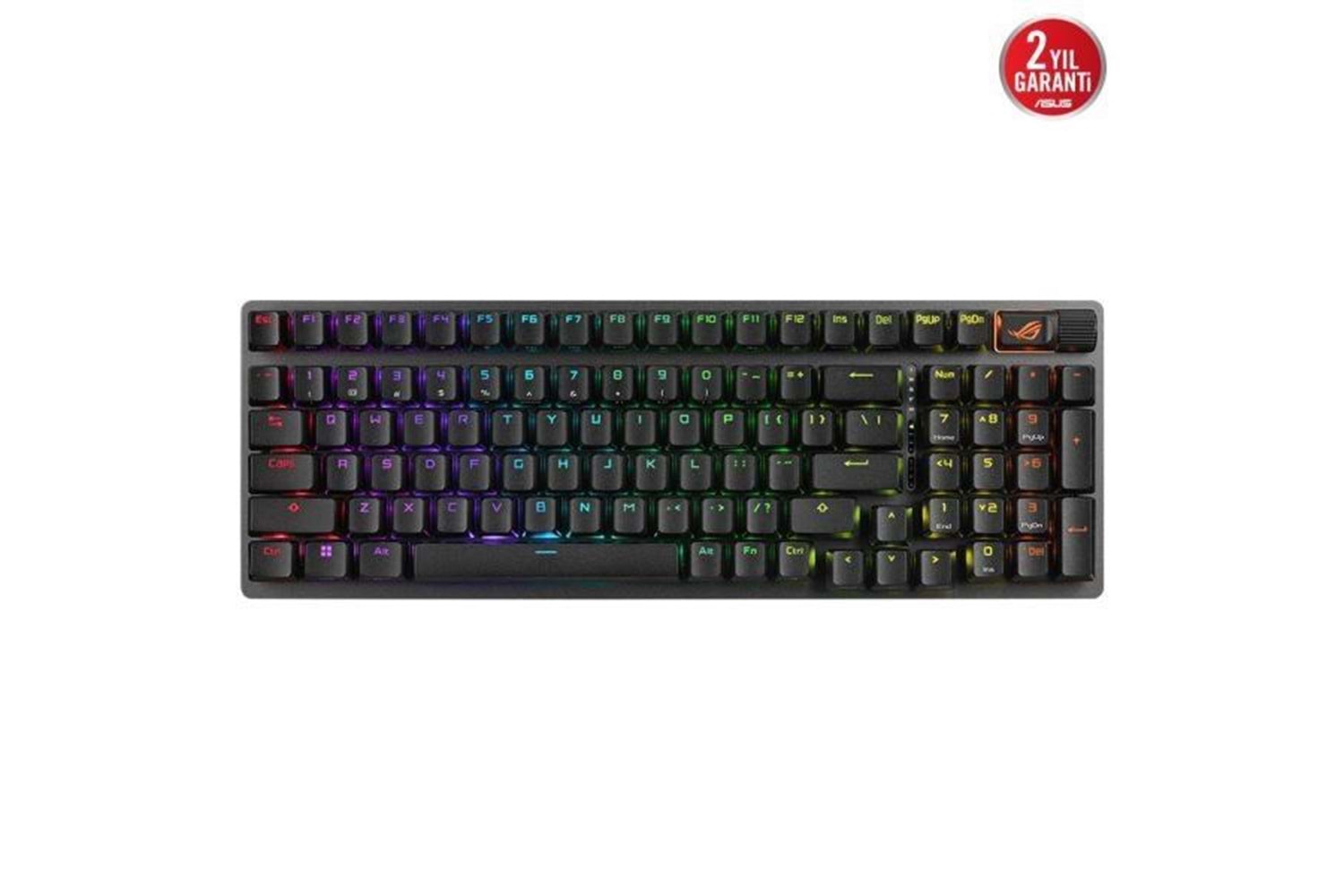 ASUS ROG STRIX SCOPE II 96 NX SNOW KABLOSUZ RGB GAMING KLAVYE ENG