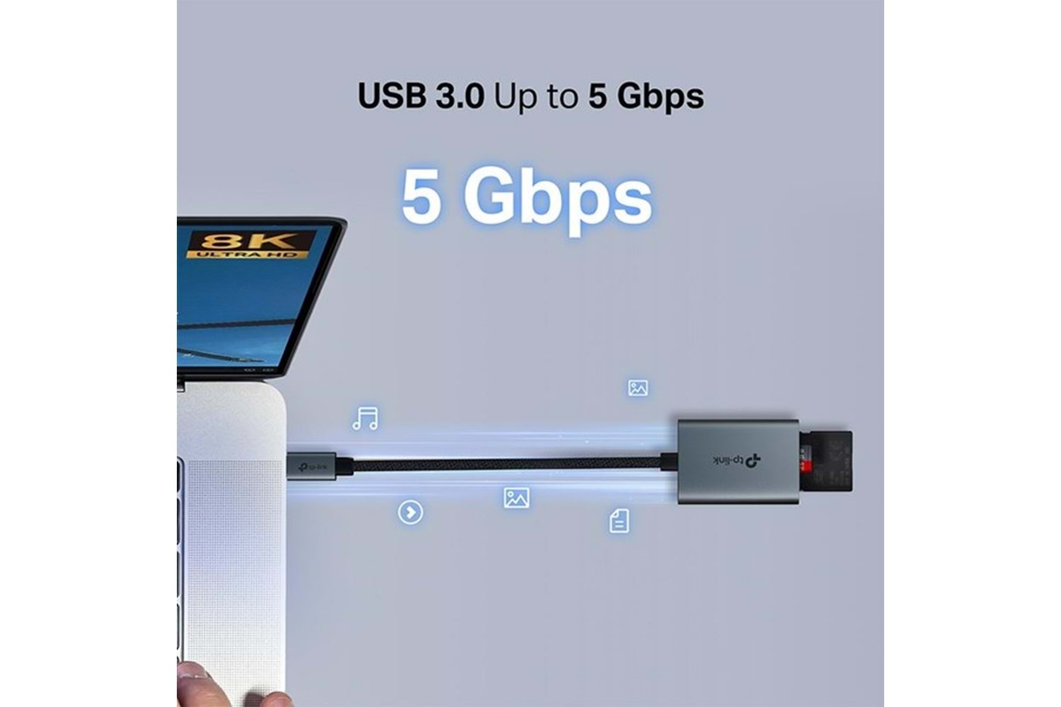 TP-LINK UA440C USB 3.0 Type-C - SD ve microSD 4.0 Kart Okuyucu