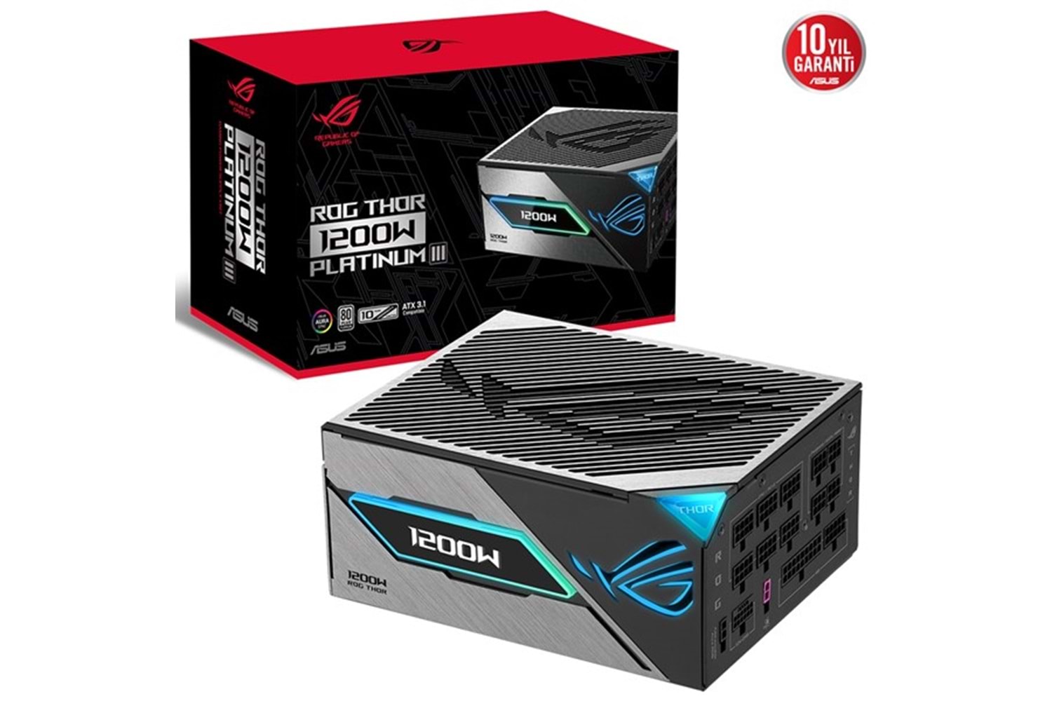 ASUS 1200W 80+ PLATINUM ROG THOR 1200P3 Tam Modüler Power Supply