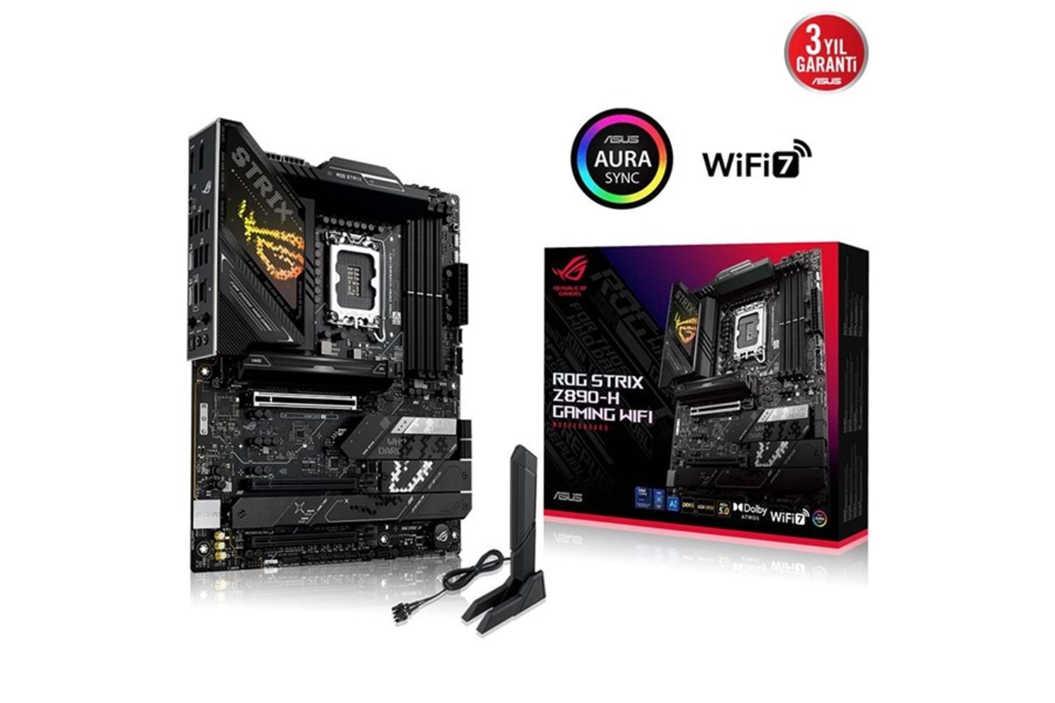 ASUS ROG STRIX Z890-H GAMING DDR5 HDMI-DP USBC PCIE 5.0 1851P ATX