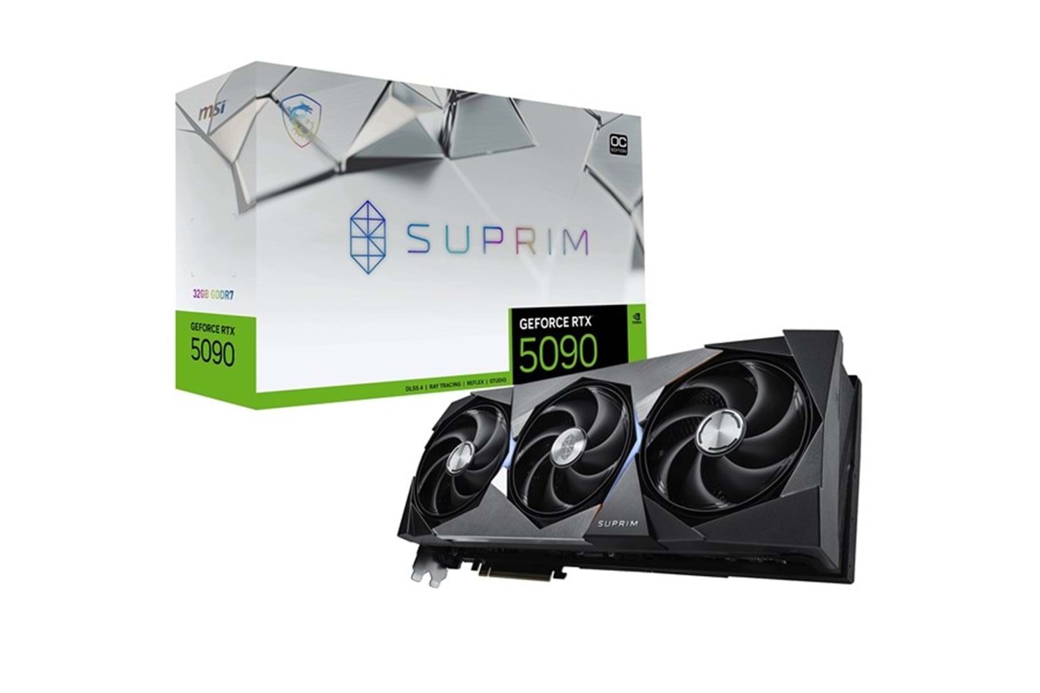 MSI RTX 5090 32GB SUPRIM OC GDDR7 512BİT 3XDP-1XHDMI PCIE V5.0