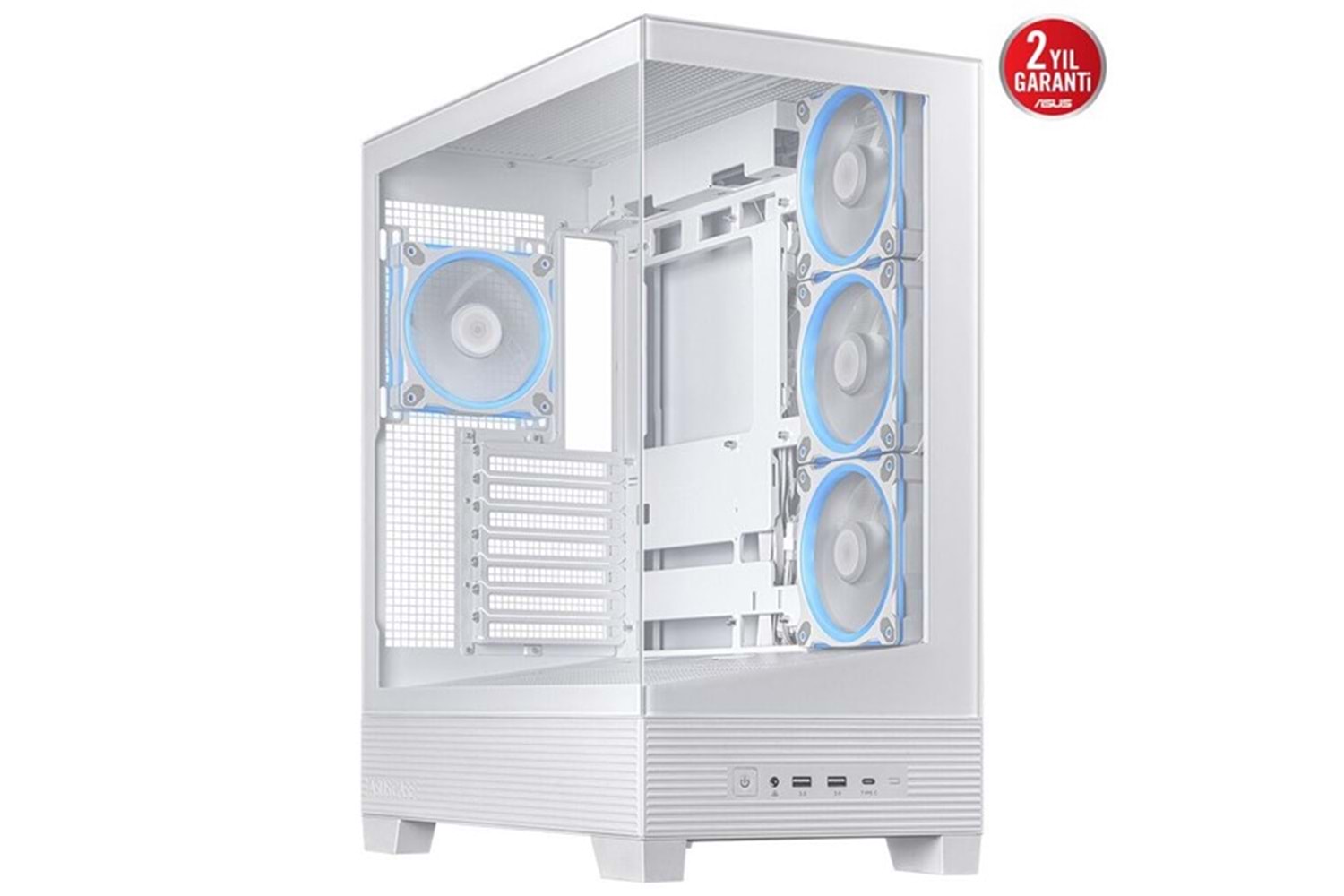 ASUS A31 PLUS TG ARGB GAMING MID-TOWER PC KASASI BEYAZ