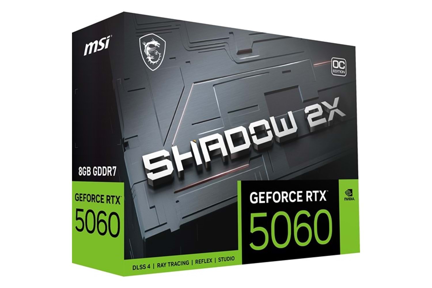 MSI RTX5060 8GB SHADOW 2X OC 128BİT GDDR7 HDMI DP PCIe 5.0