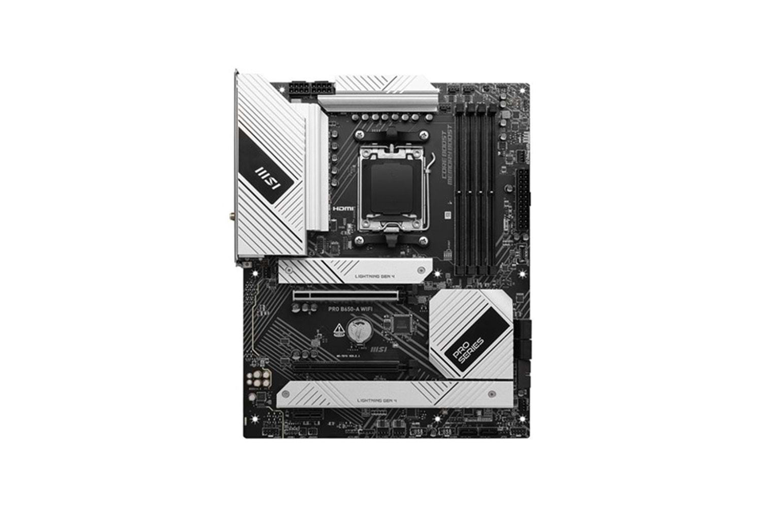 MSI PRO B650-A WIFI6E DDR5 HDMI-DP PCIE 4.0 AM5 ATX