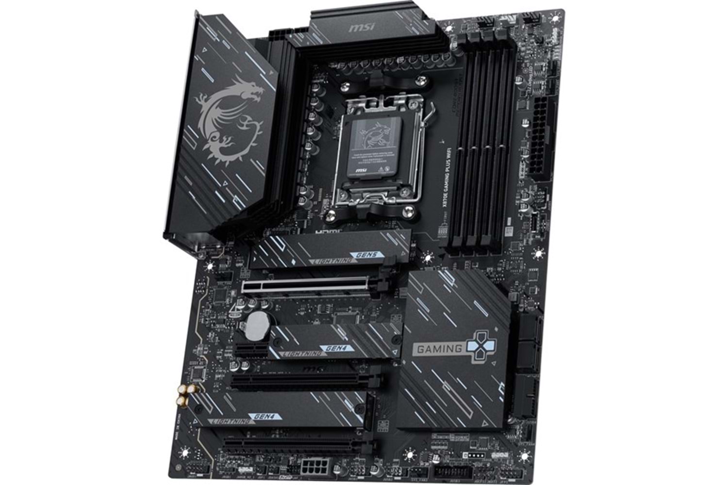 MSI X870E GAMING PLUS WIFI-7 DDR5 8200MHZ(OC) HDMI DP PCIe 16X v5.0 AM5 ATX